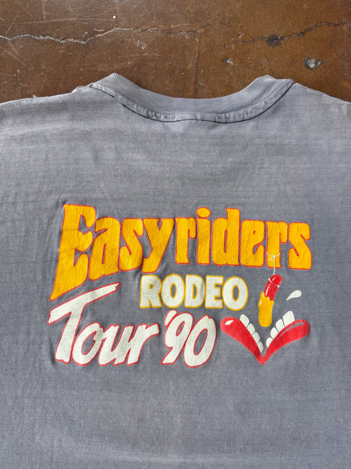 1990 faded Easyriders "skull logo" biker shirt (XXL)