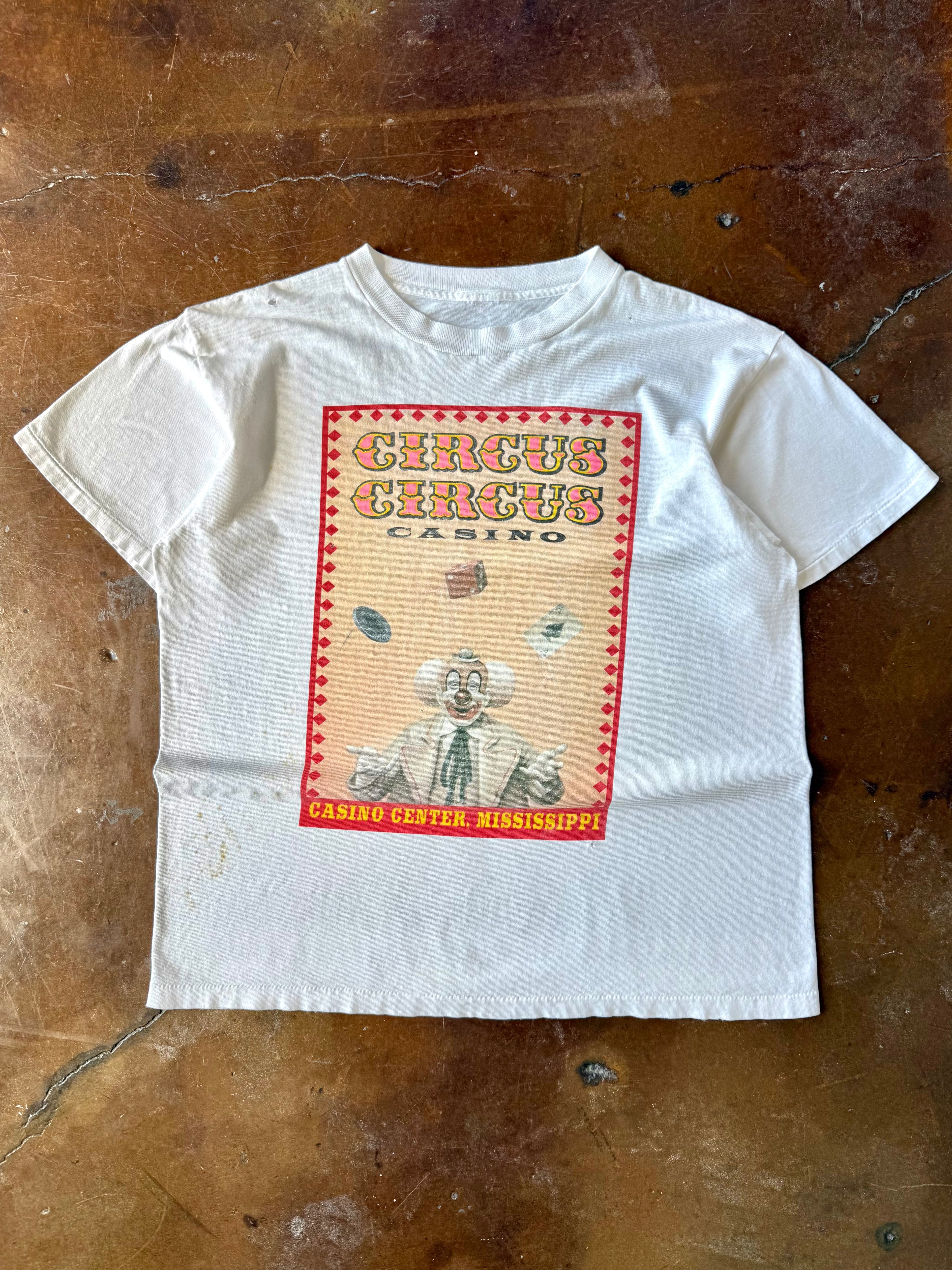 2000s Circus Casino Clown shirt (LARGE)