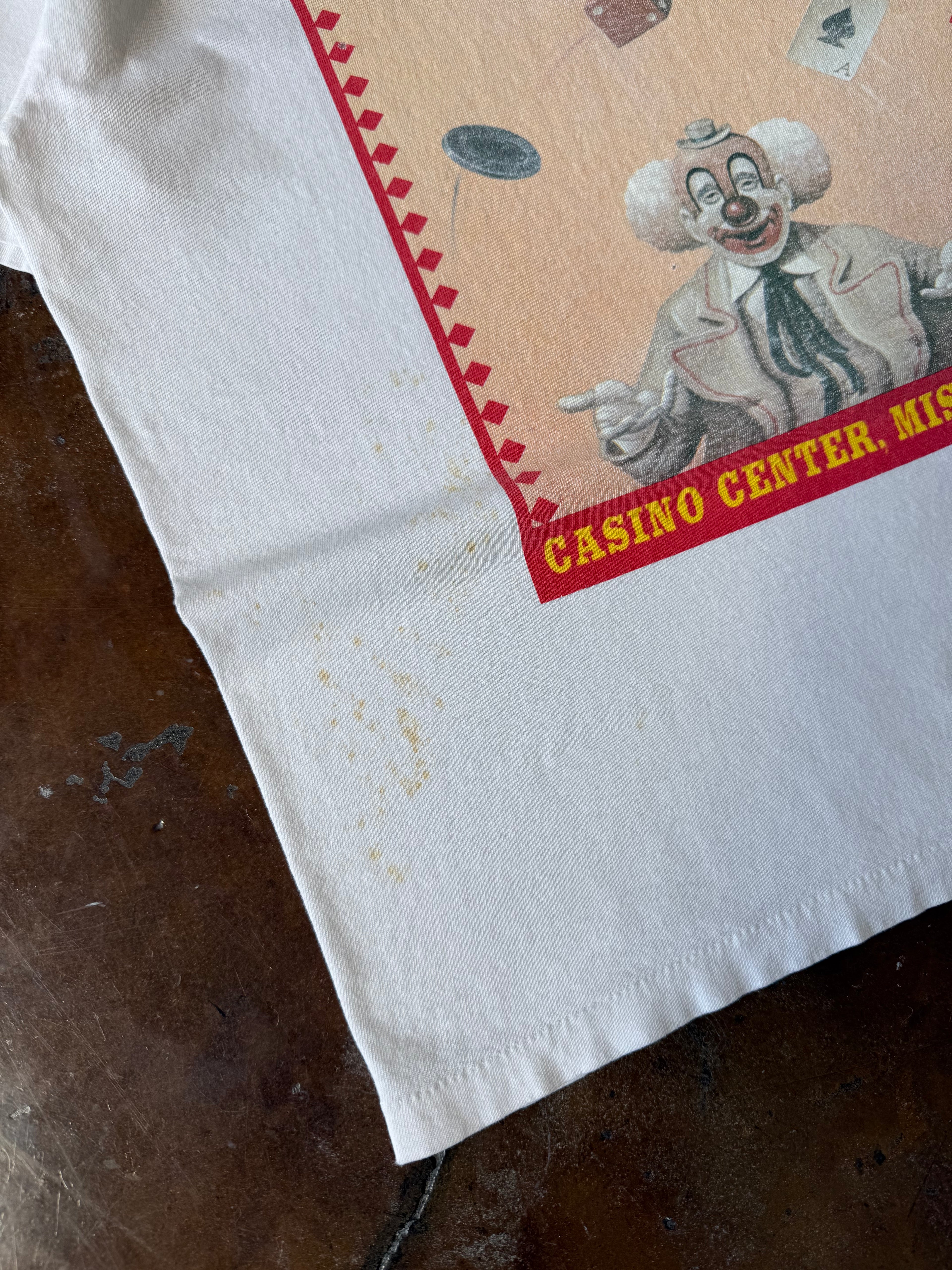 2000s Circus Casino Clown shirt (LARGE)