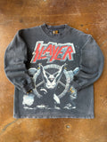 90s lightly faded Slayer euro band sweatshirt (MEDIUM)