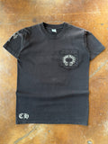 2000s Chrome Hearts "horseshoe" logo pocket shirt (SMALL)