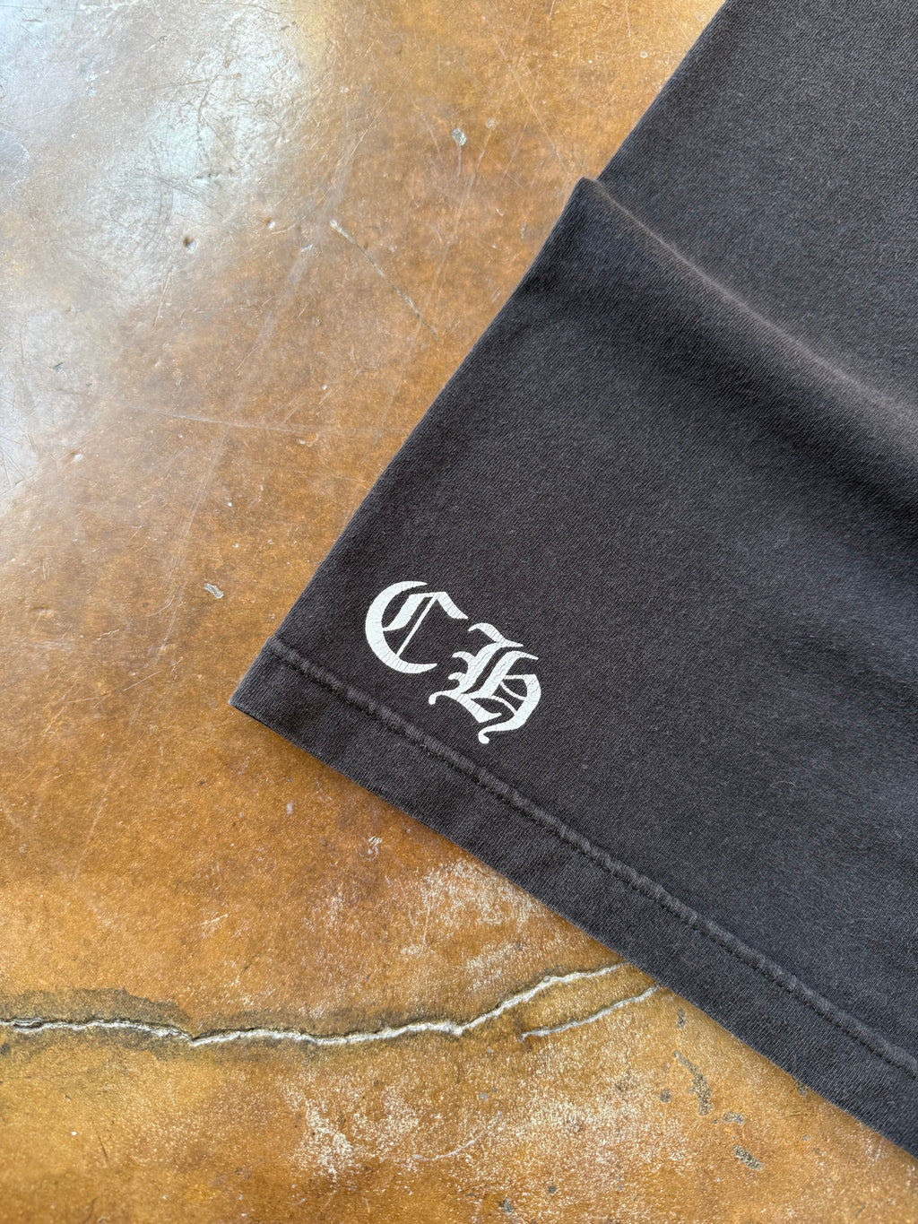 2000s Chrome Hearts "horseshoe" logo pocket shirt (SMALL)