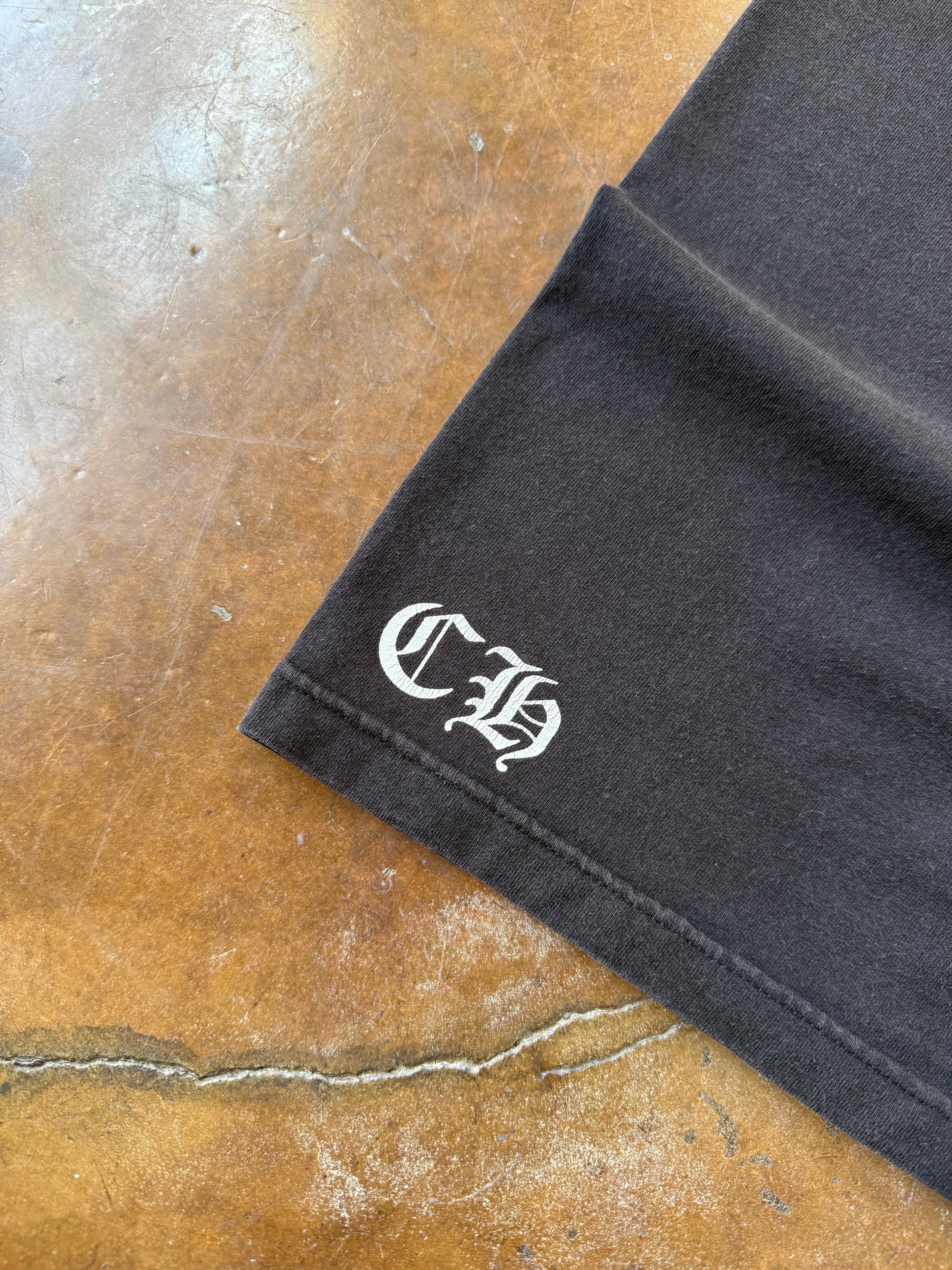 2000s Chrome Hearts "horseshoe" logo pocket shirt (SMALL)