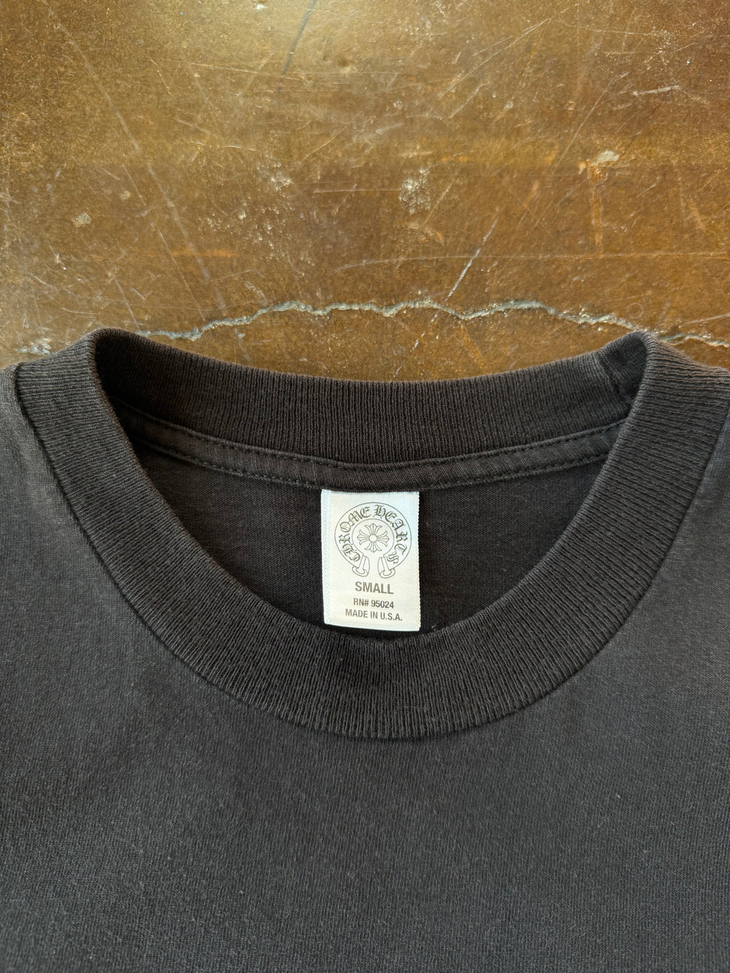 2000s Chrome Hearts "horseshoe" logo pocket shirt (SMALL)