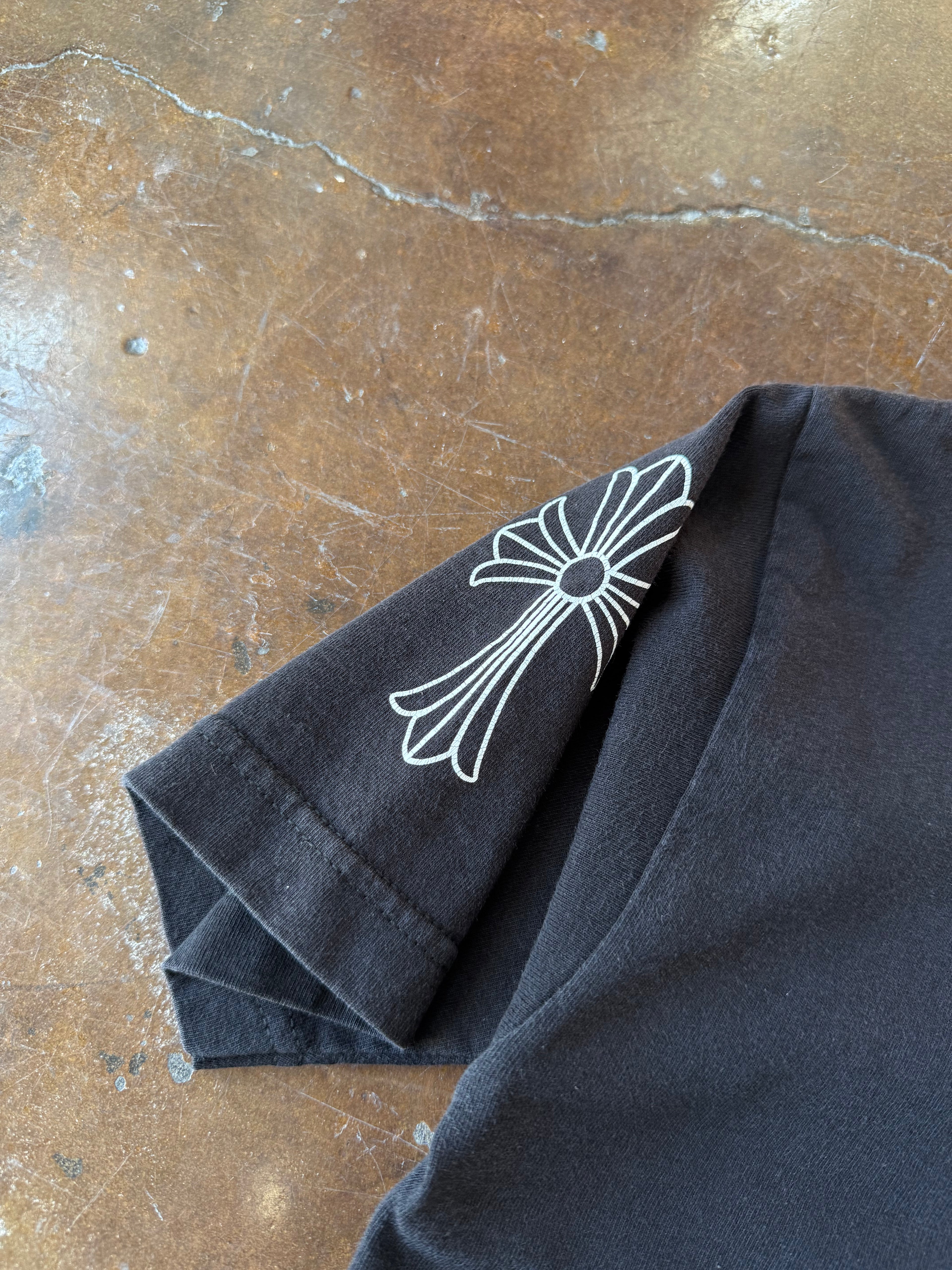 2000s Chrome Hearts "horseshoe" logo pocket shirt (SMALL)
