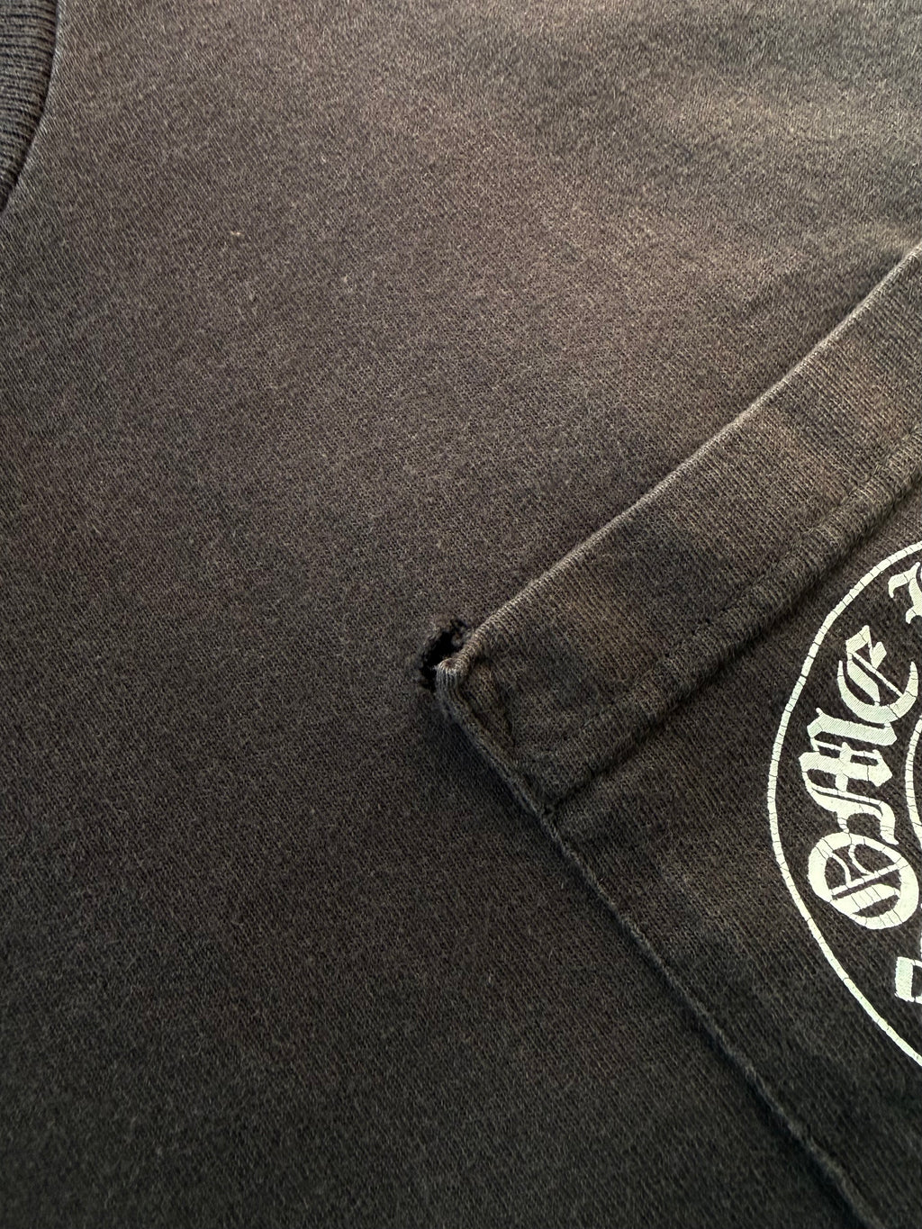 2000s Chrome Hearts "horseshoe" logo pocket shirt (SMALL)