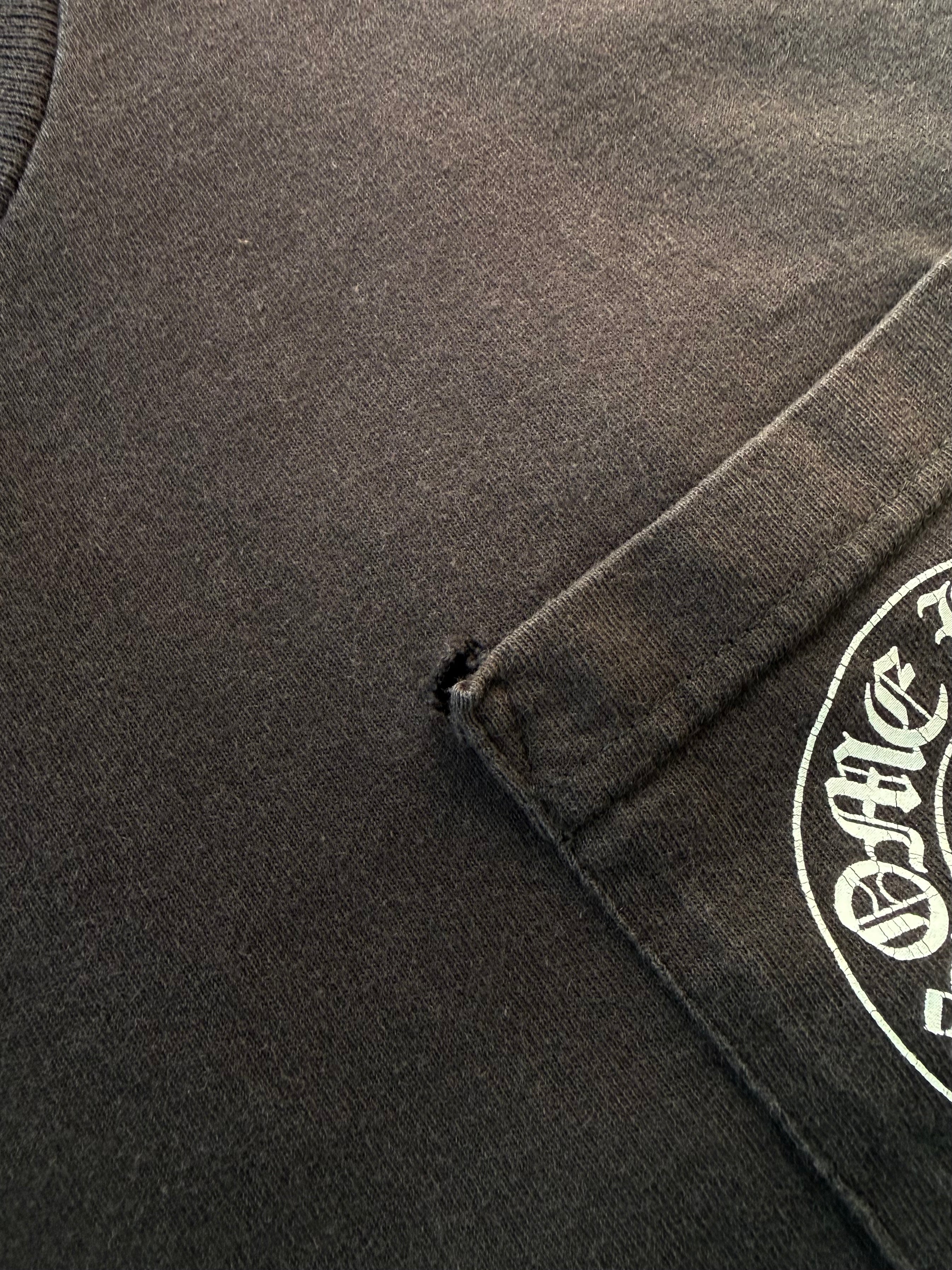 2000s Chrome Hearts "horseshoe" logo pocket shirt (SMALL)