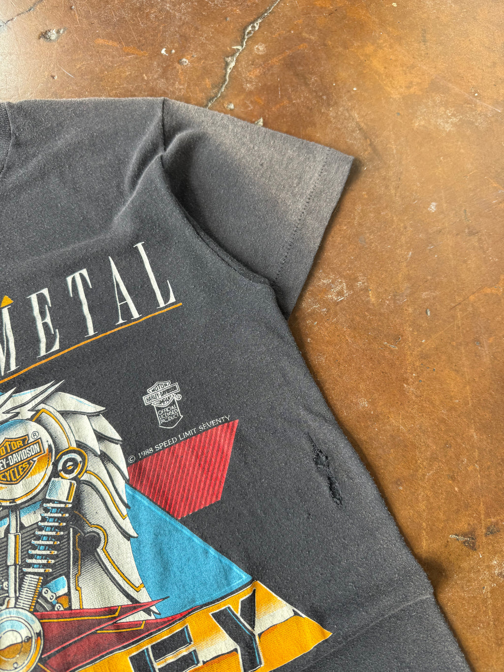 1988 Harley Davidson "heavy metal" biker shirt (MEDIUM)