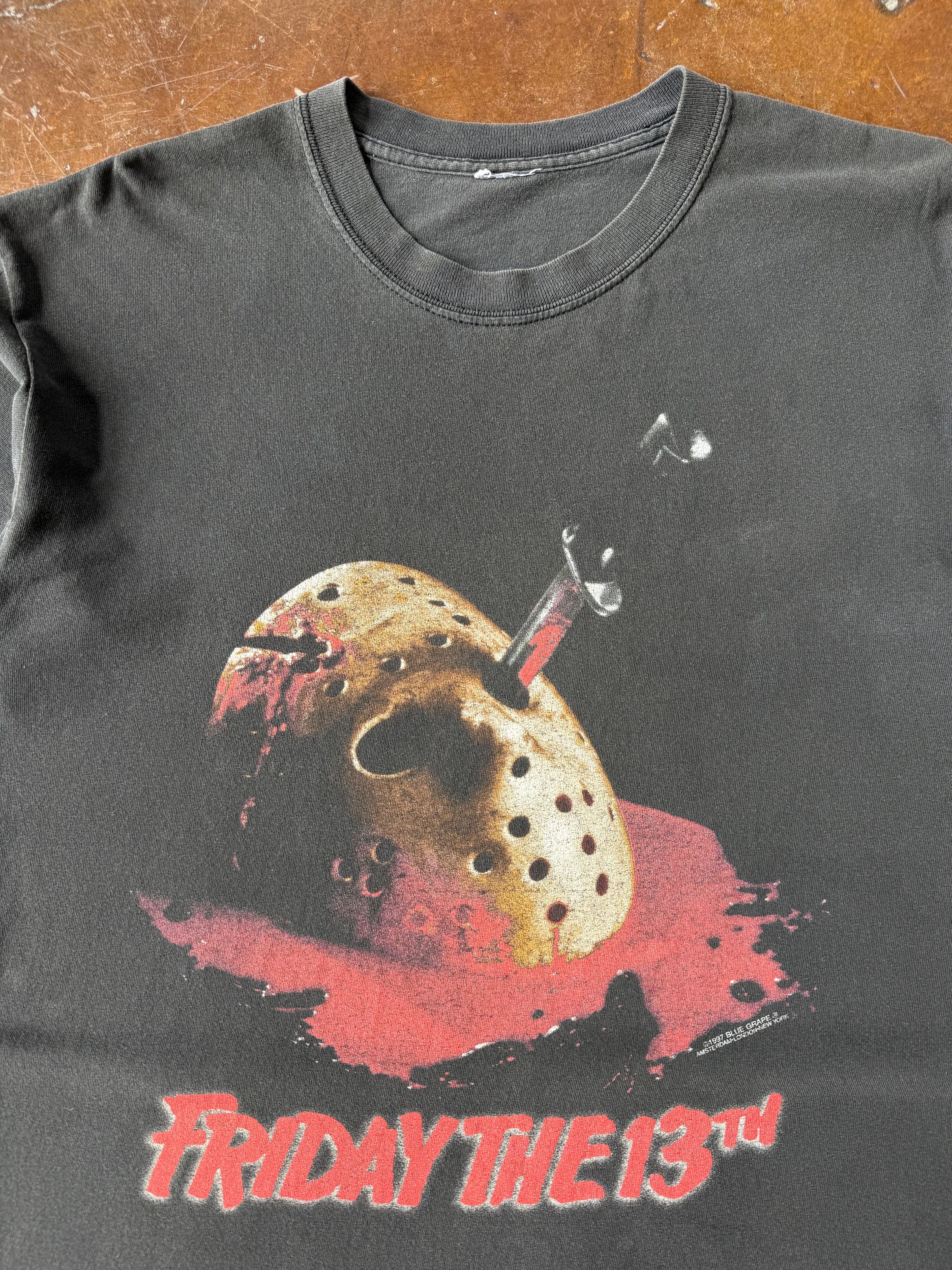1997 Friday the 13th Jason "made in hell" movie promo shirt (LARGE)