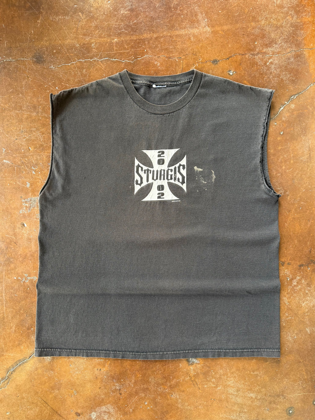 2002 Sturgis West Coast Choppers style cut-off biker shirt (XL)