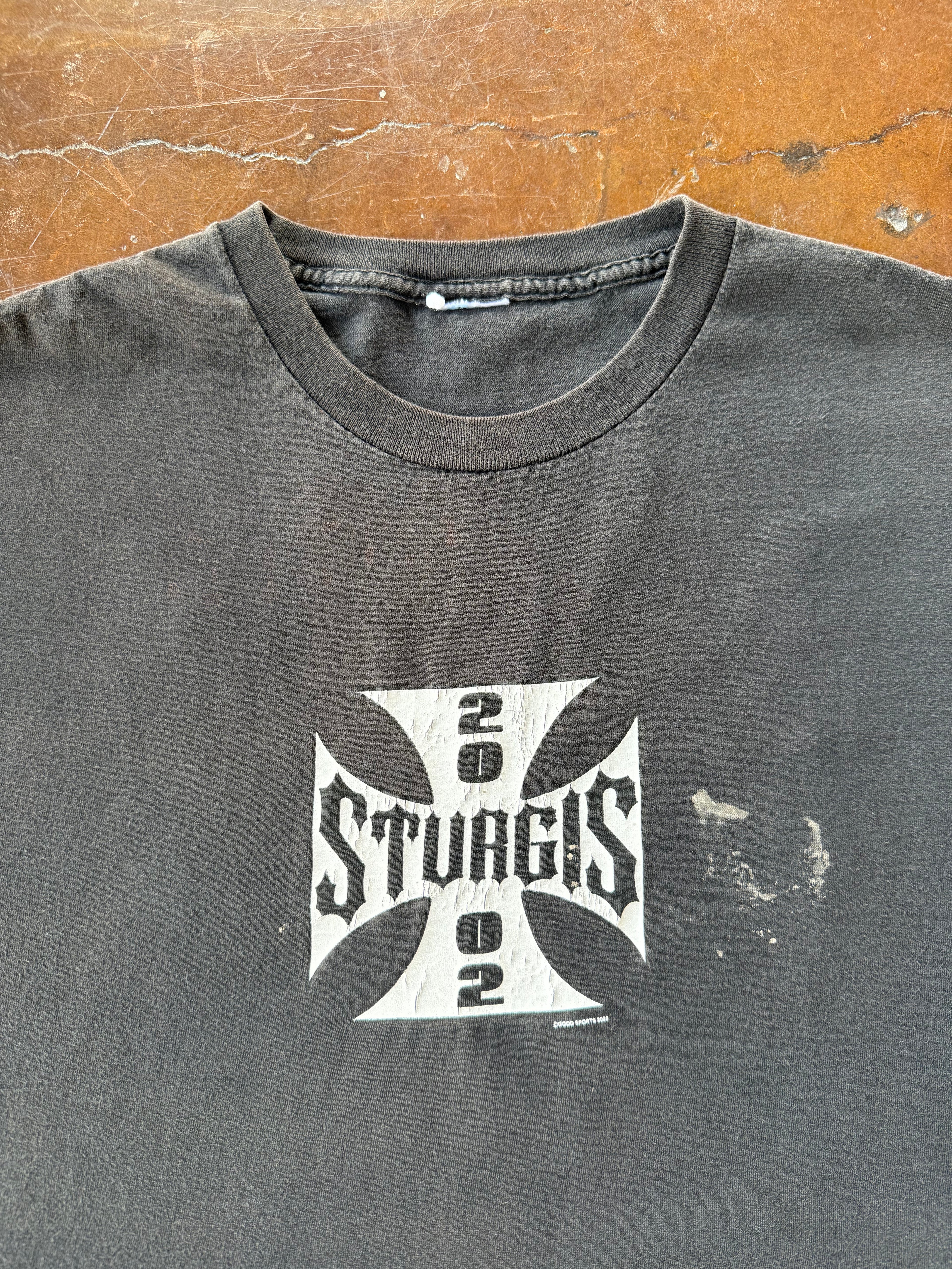 2002 Sturgis West Coast Choppers style cut-off biker shirt (XL)