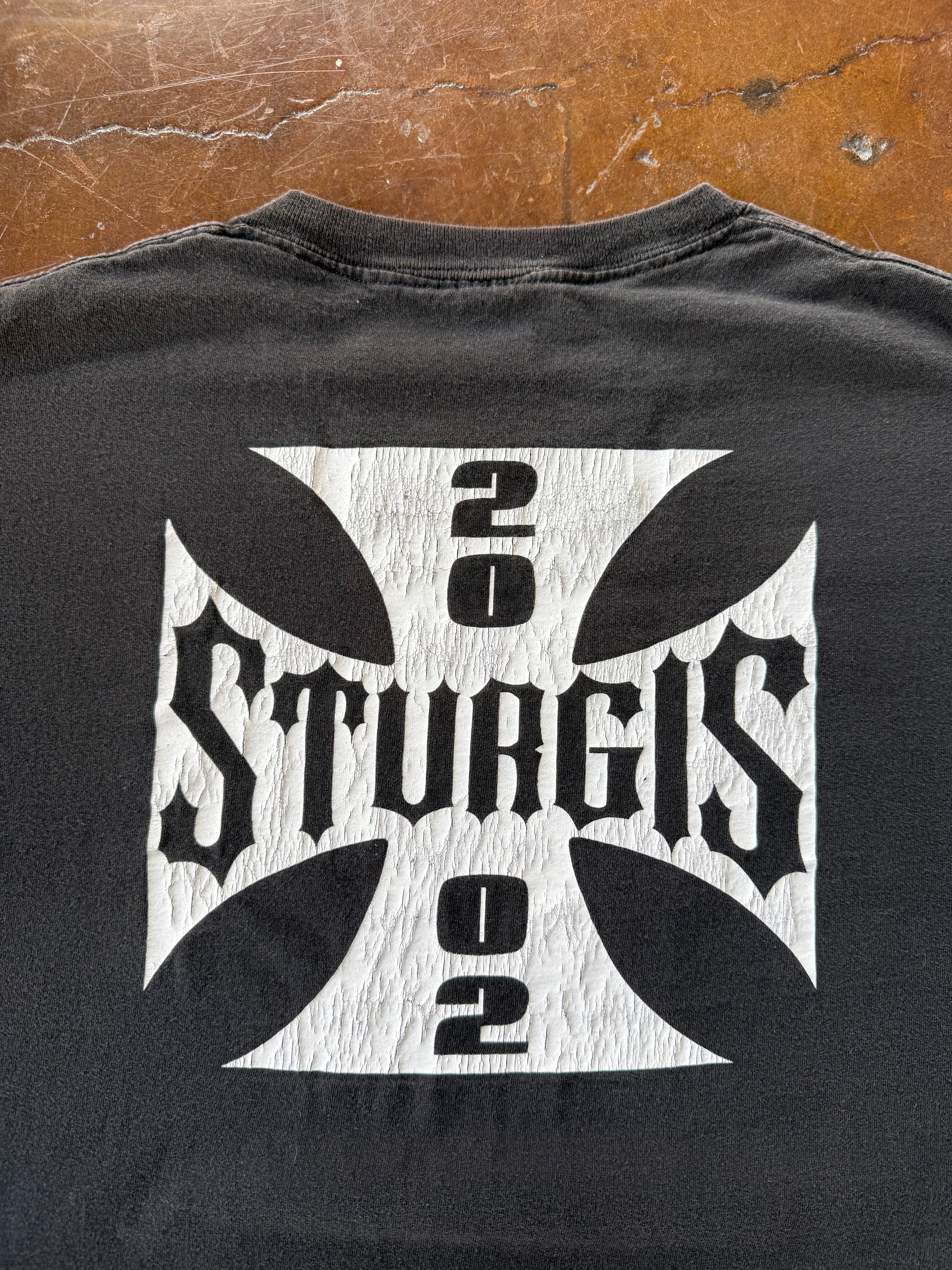 2002 Sturgis West Coast Choppers style cut-off biker shirt (XL)