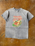 80s faded MC Shop "Bikers are a Funny Bunch..." biker shirt (LARGE)