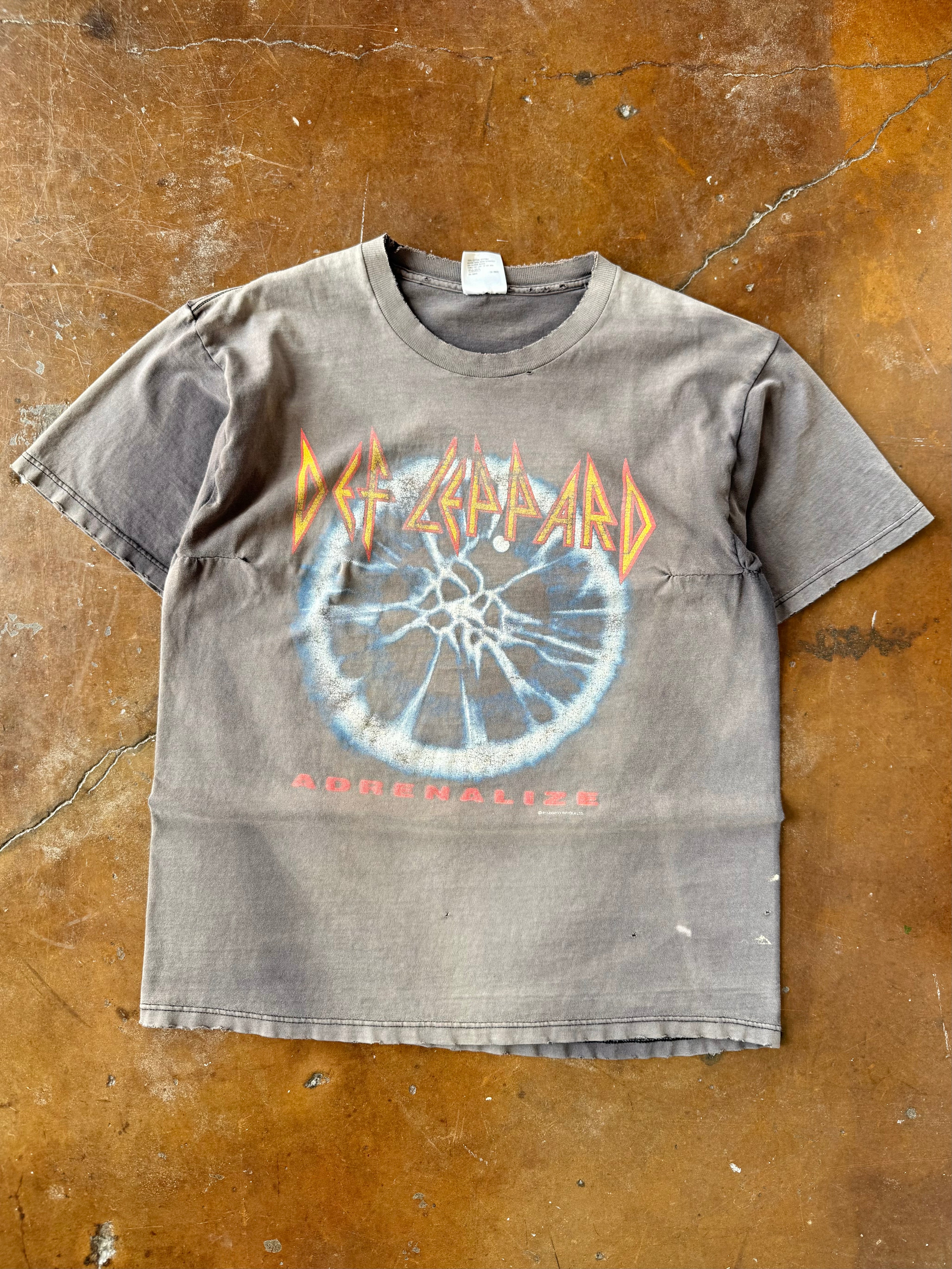 1993 faded Def Leppard "adrenalize" band shirt (XL)