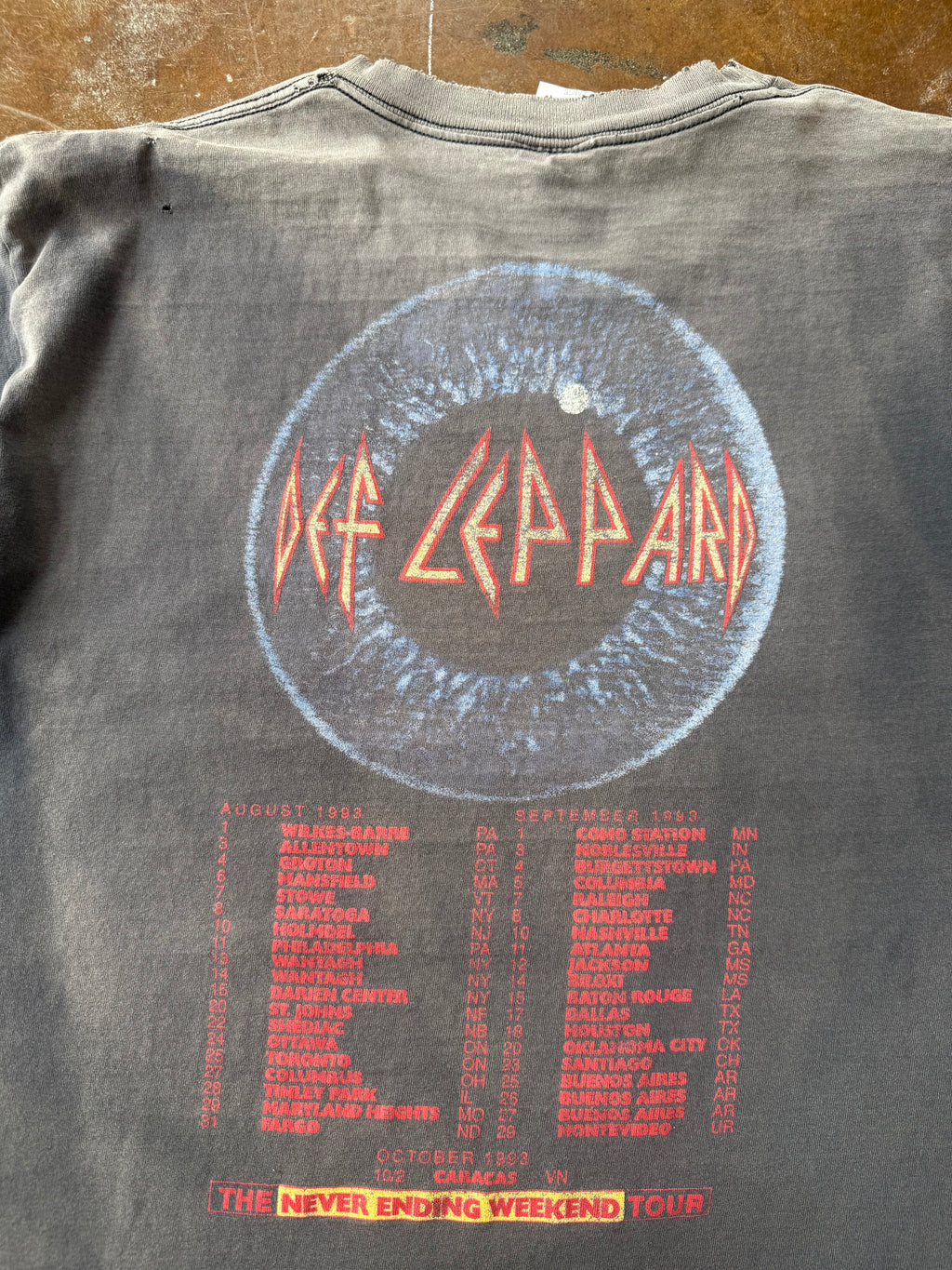1993 faded Def Leppard "adrenalize" band shirt (XL)