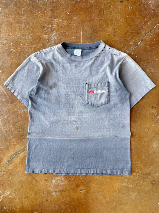 90s faded & distressed Marlboro "cowboy portrait" pocket shirt (LARGE)
