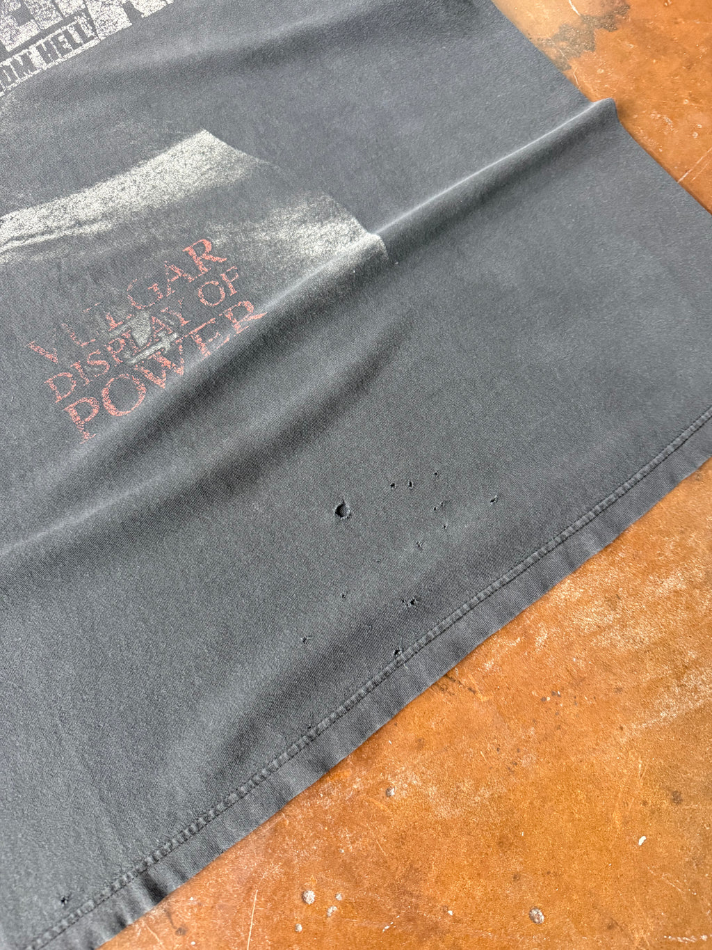 90s distressed Pantera "stronger than all" band shirt (XL)