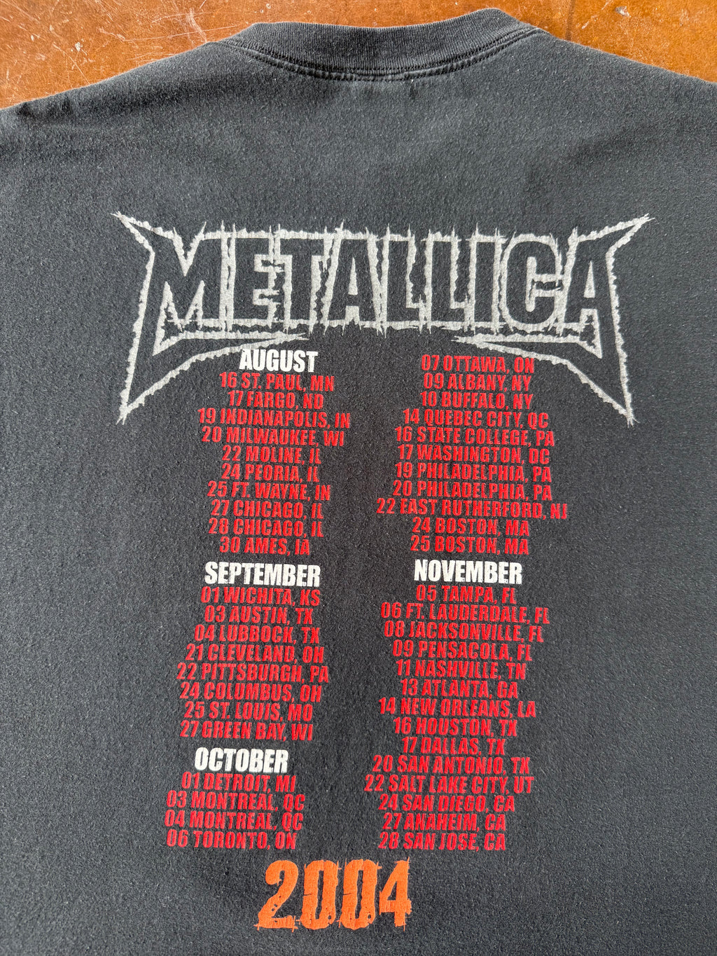 2004 Metallica "anger" band shirt (XXL)