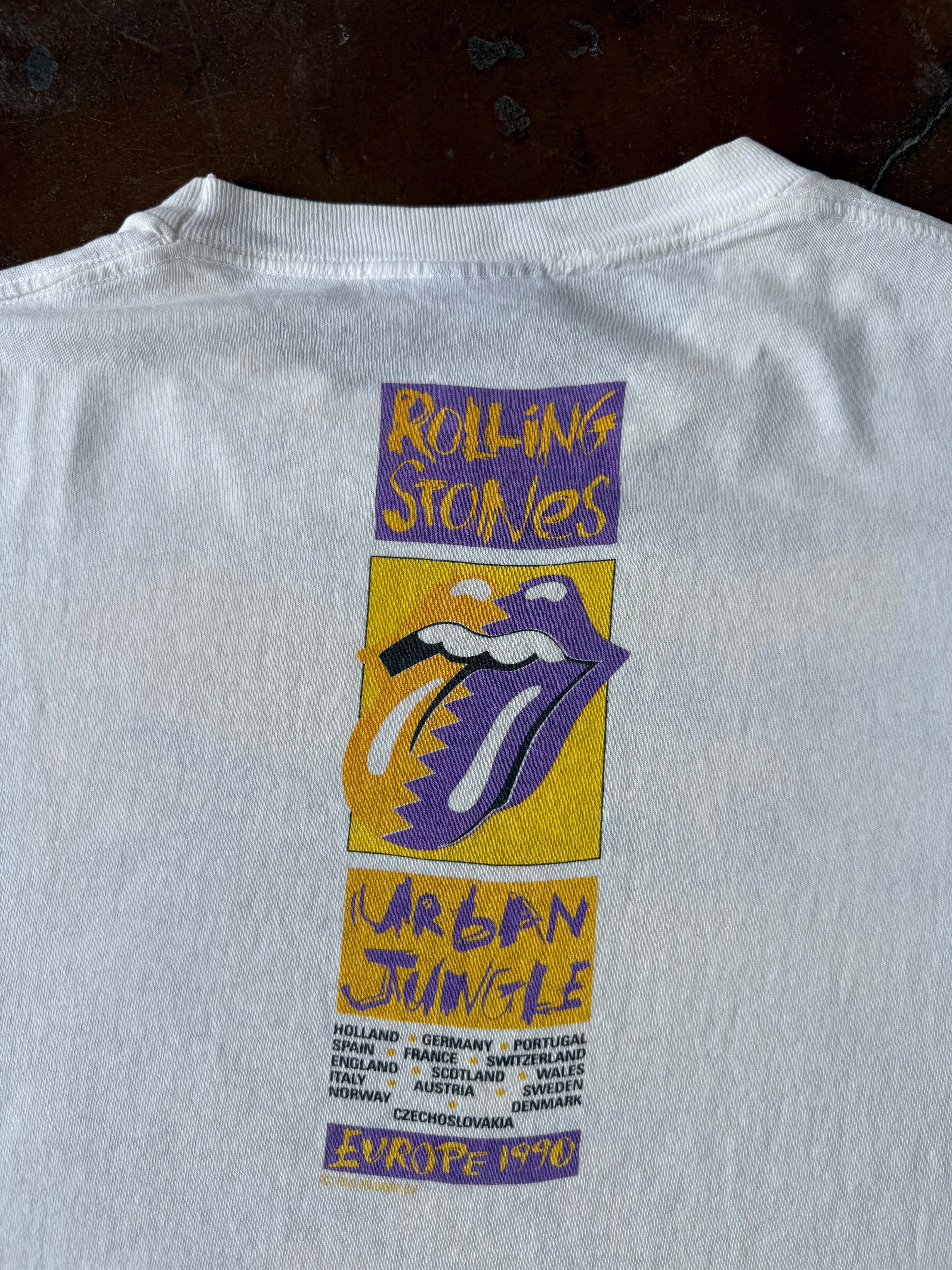 1990 Rolling Stones "urban jungle" europe band shirt (XL)