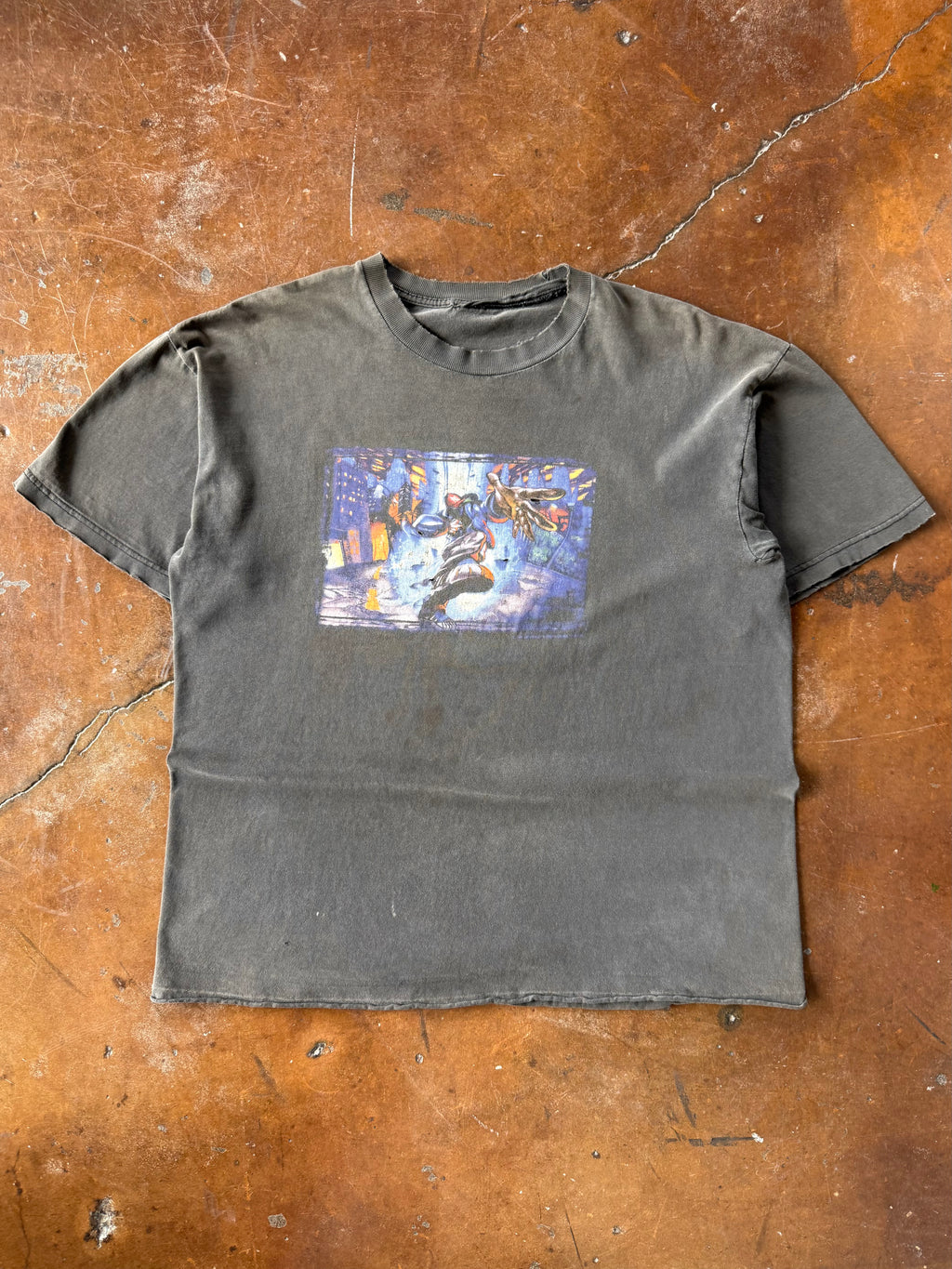 90s faded & lightly distressed Limp Bizqit band shirt (LARGE)
