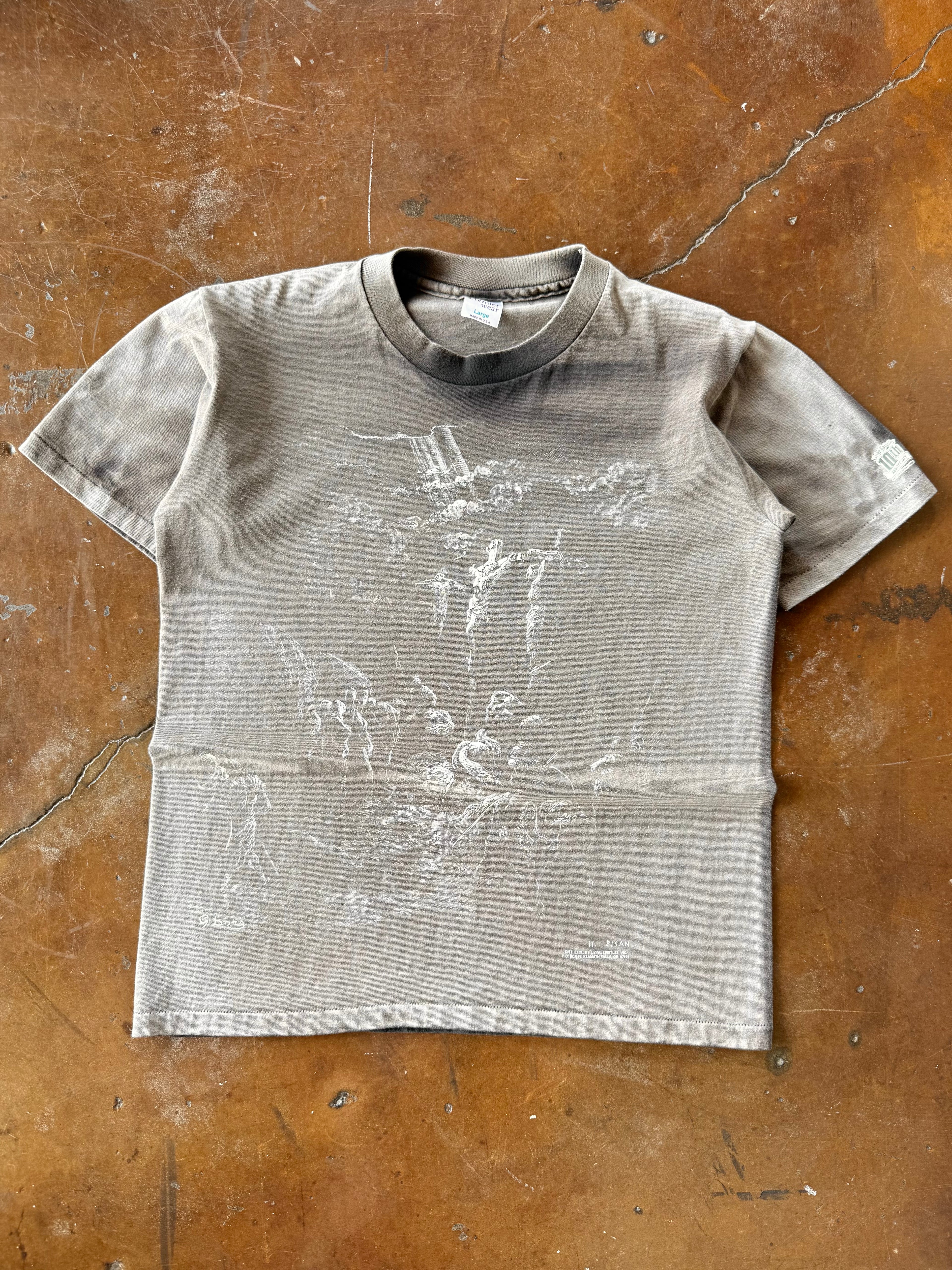 90s faded Jesus Living Epistles shirt (LARGE)