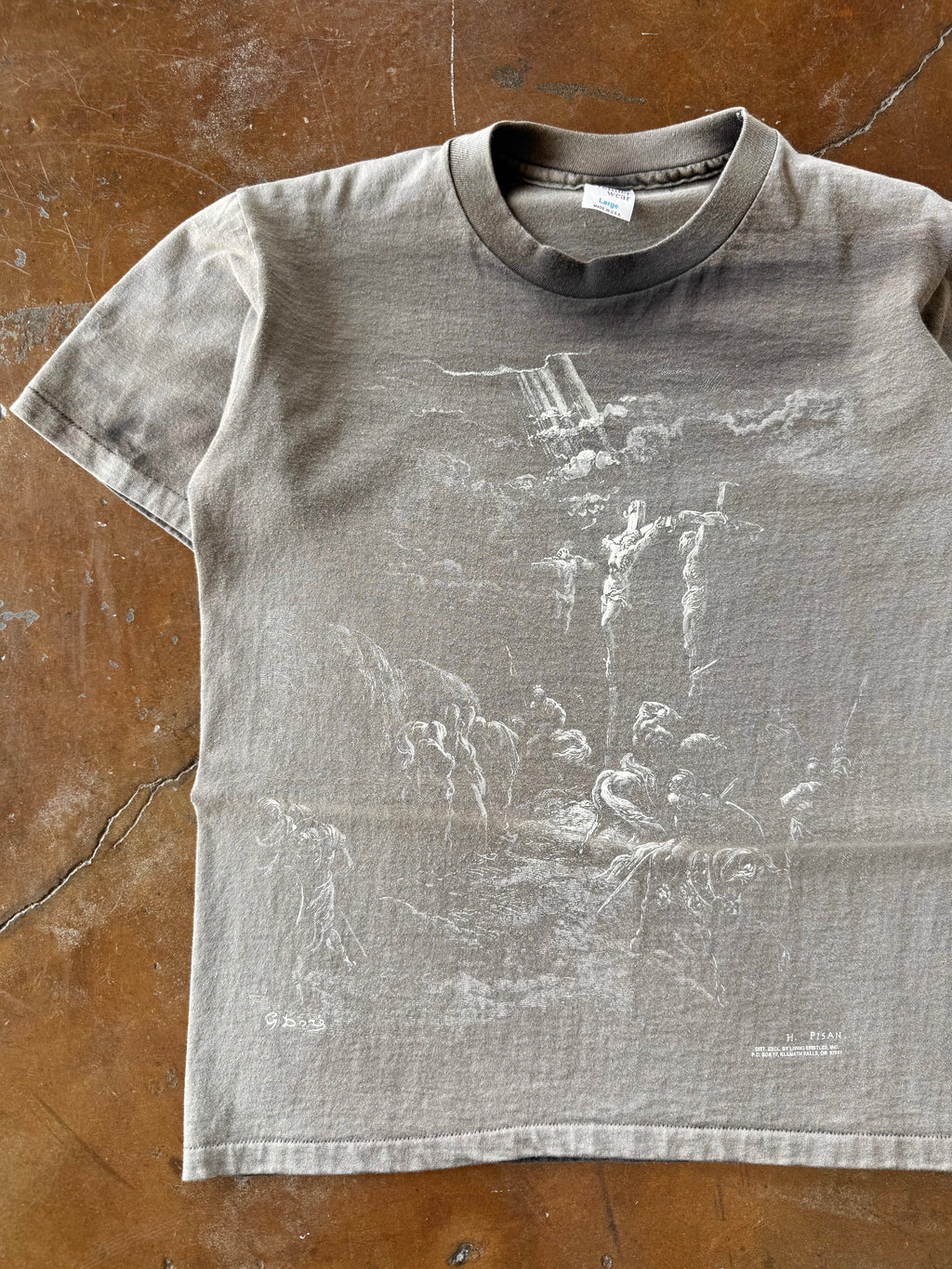 90s faded Jesus Living Epistles shirt (LARGE)