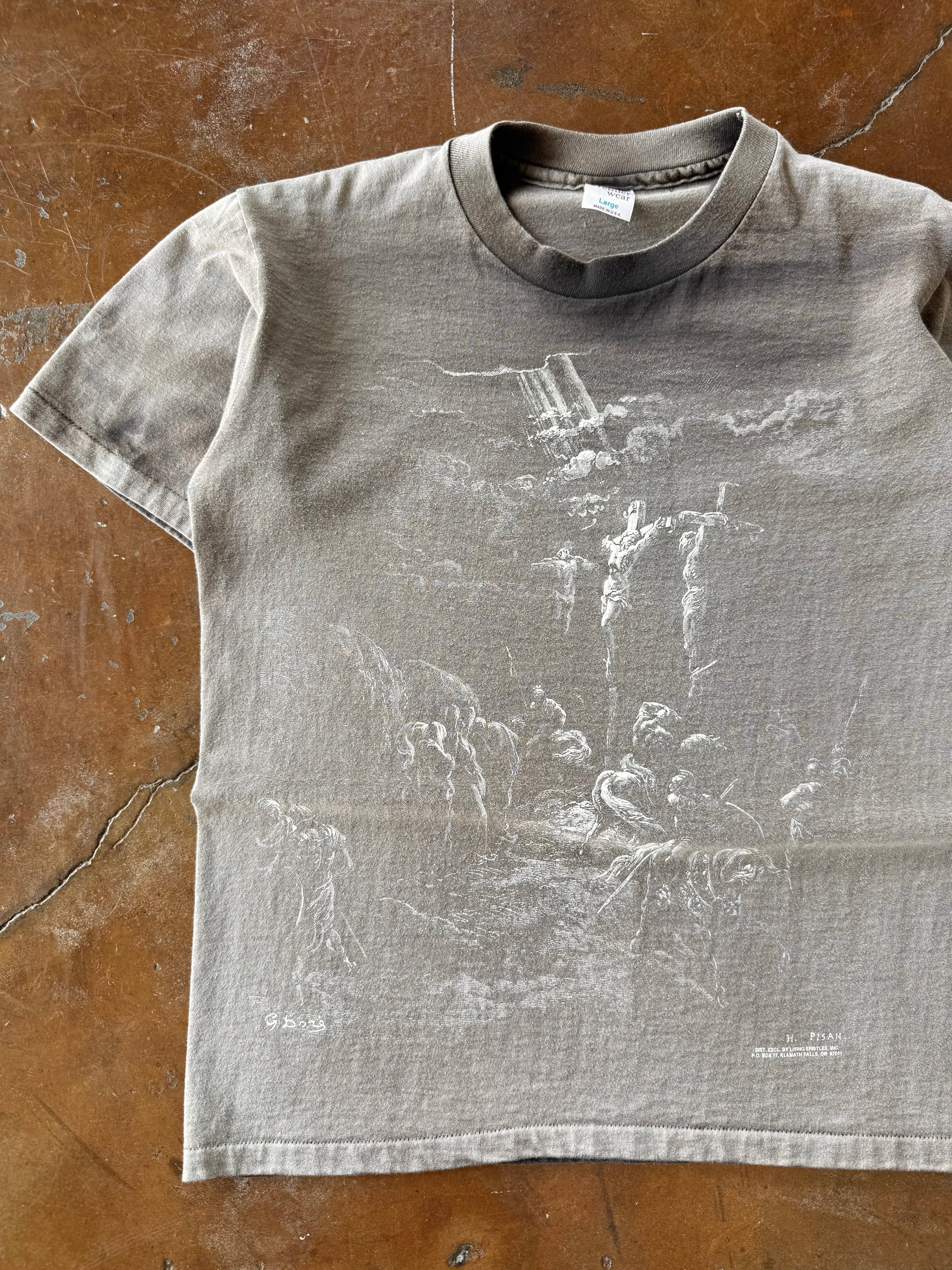 90s faded Jesus Living Epistles shirt (LARGE)