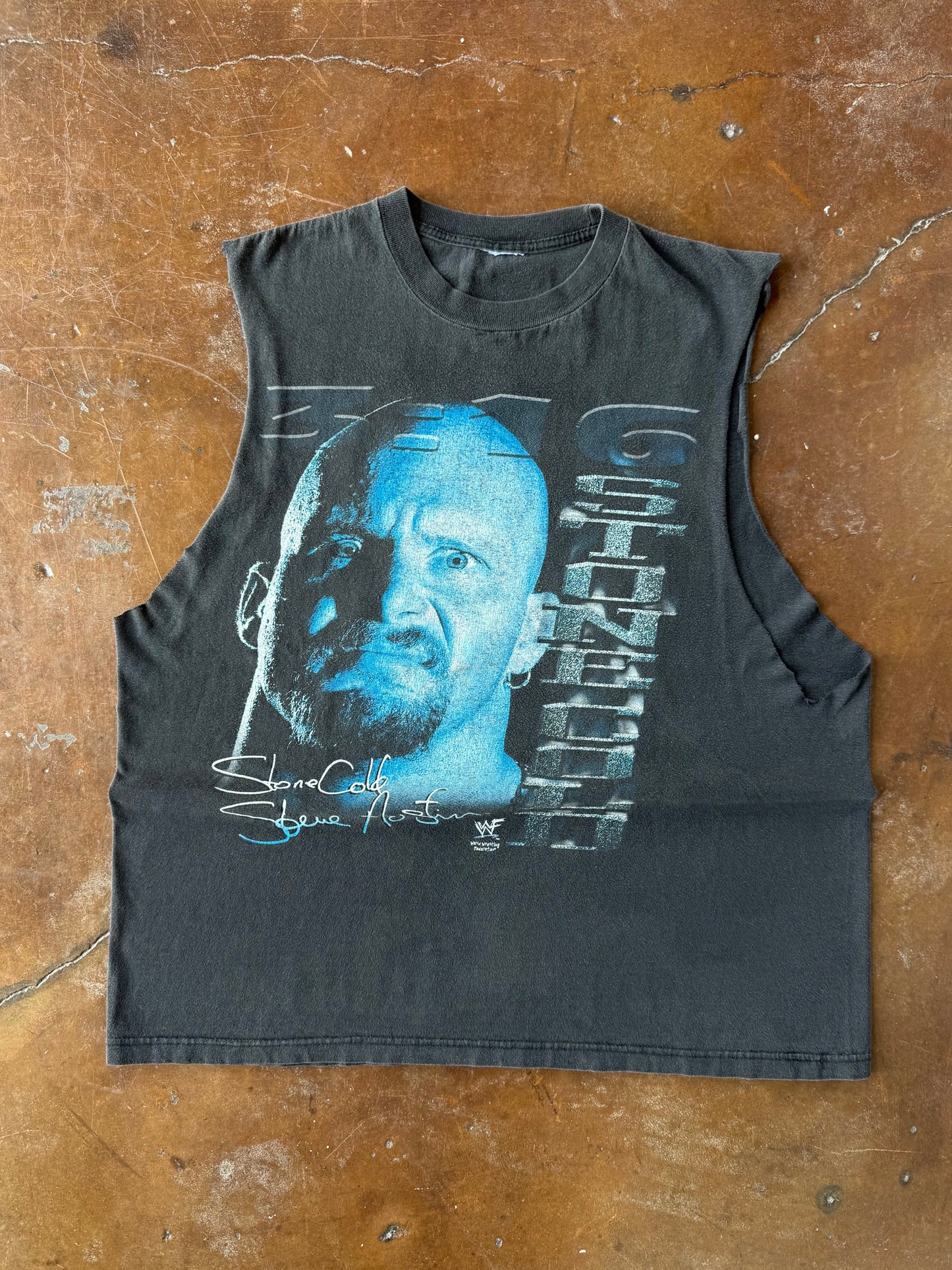 90s WWE Stone Cold Steve Austin "3:16" cut-off shirt (XL)