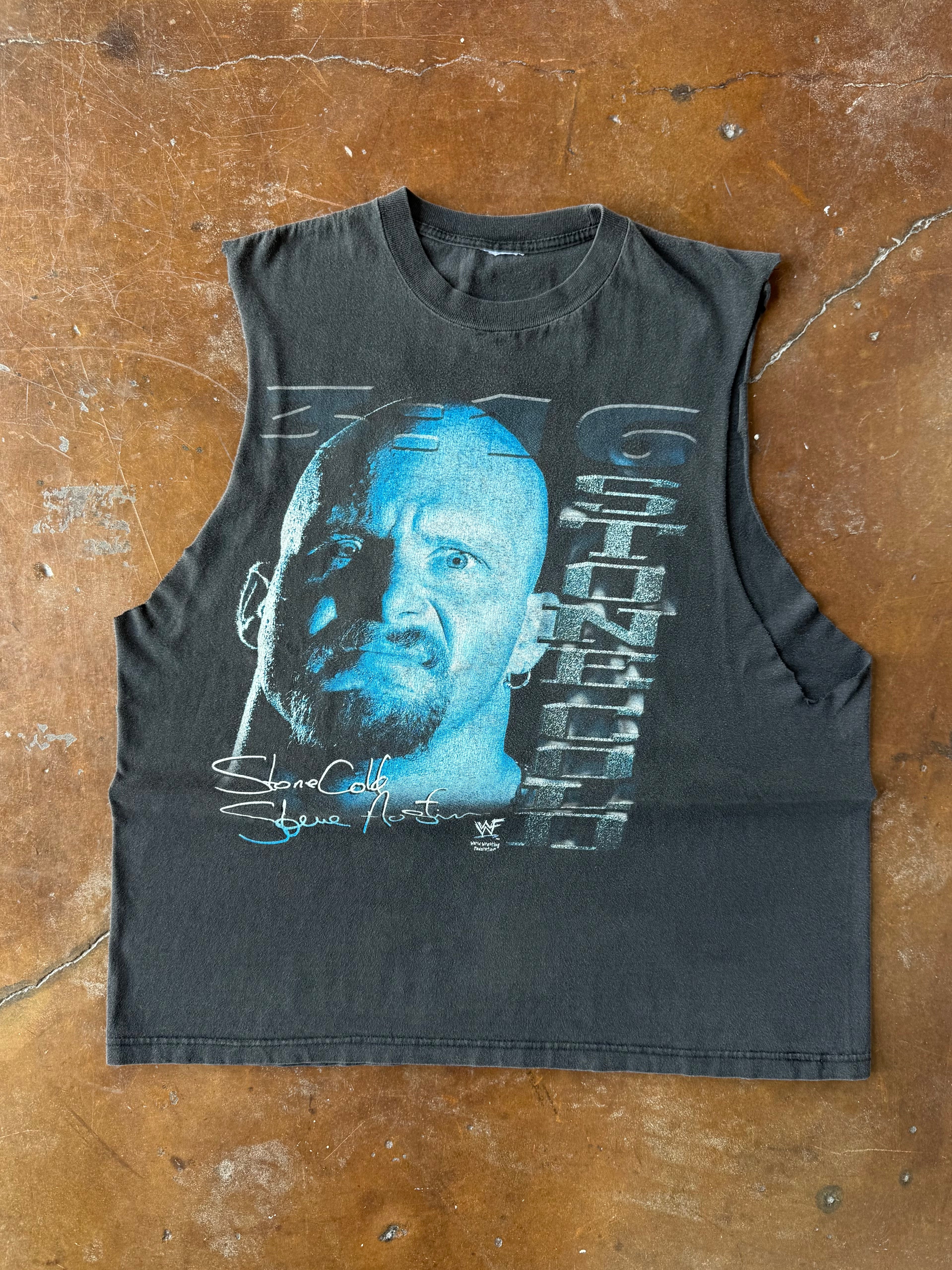 90s WWE Stone Cold Steve Austin "3:16" cut-off shirt (XL)
