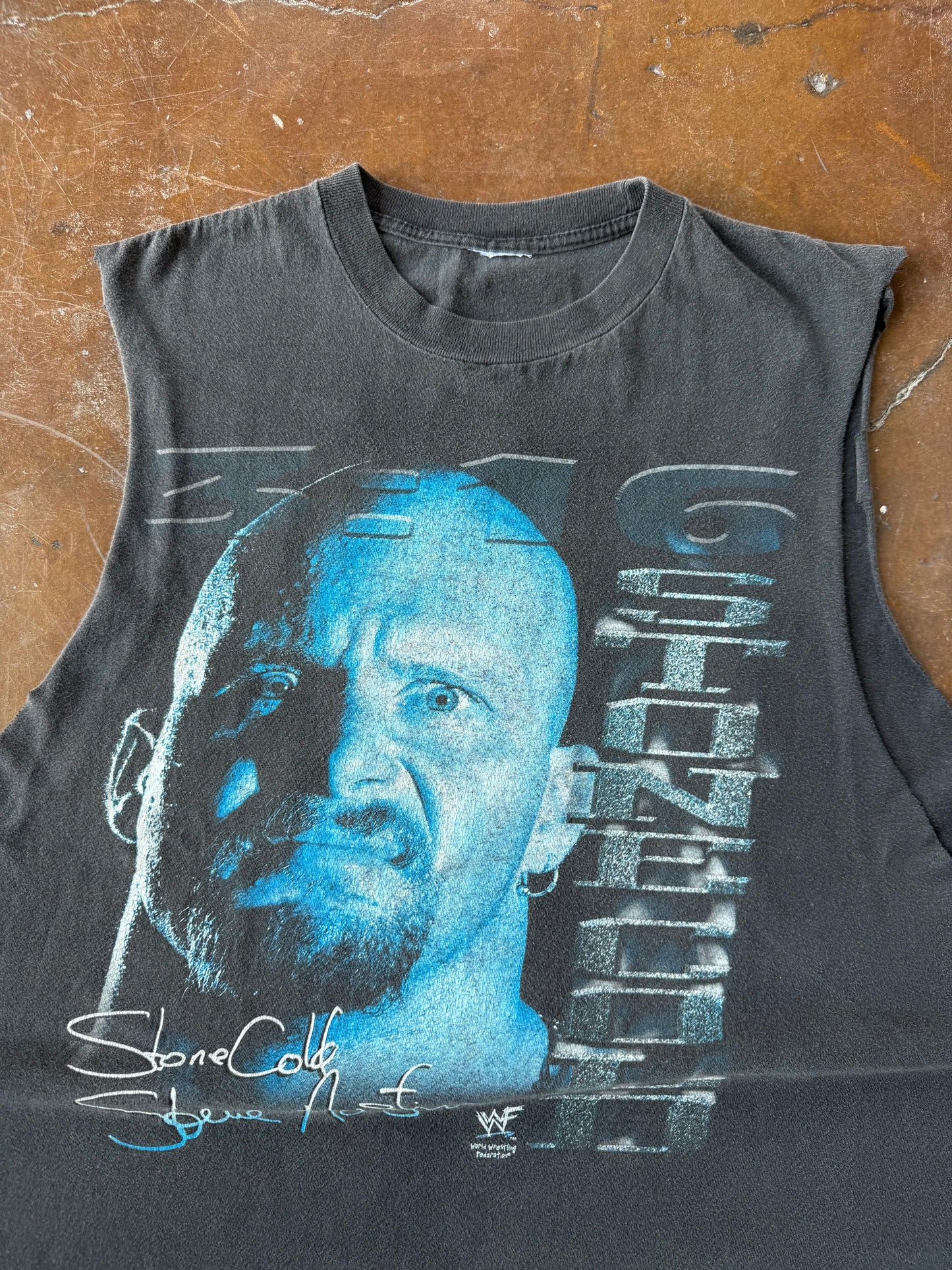 90s WWE Stone Cold Steve Austin "3:16" cut-off shirt (XL)