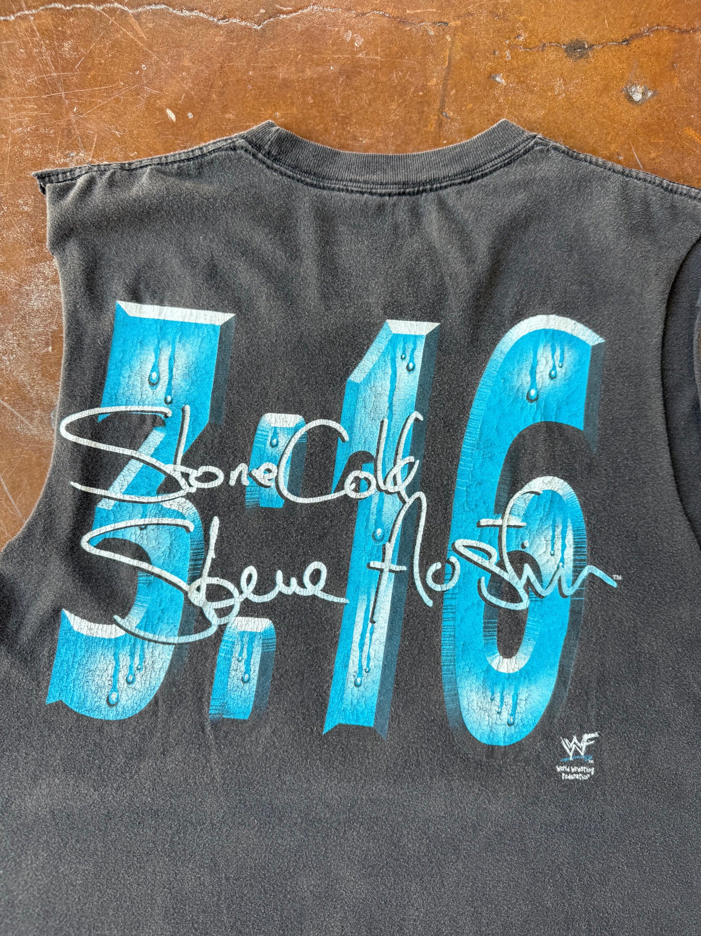 90s WWE Stone Cold Steve Austin "3:16" cut-off shirt (XL)