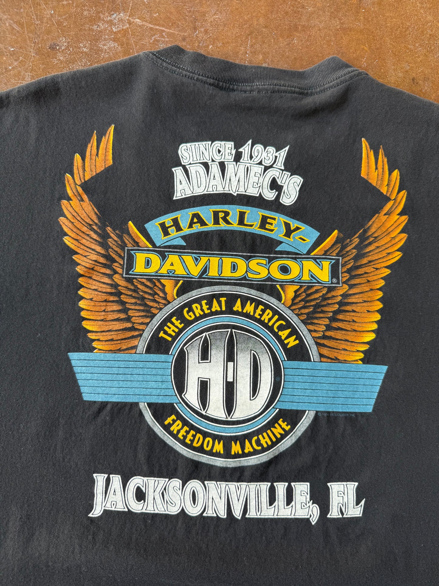 1994 Harley Davidson "chrome & steel" biker shirt (XXL)