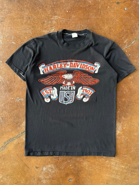 90s Harley Davidson "eagle banner" biker shirt (LARGE)