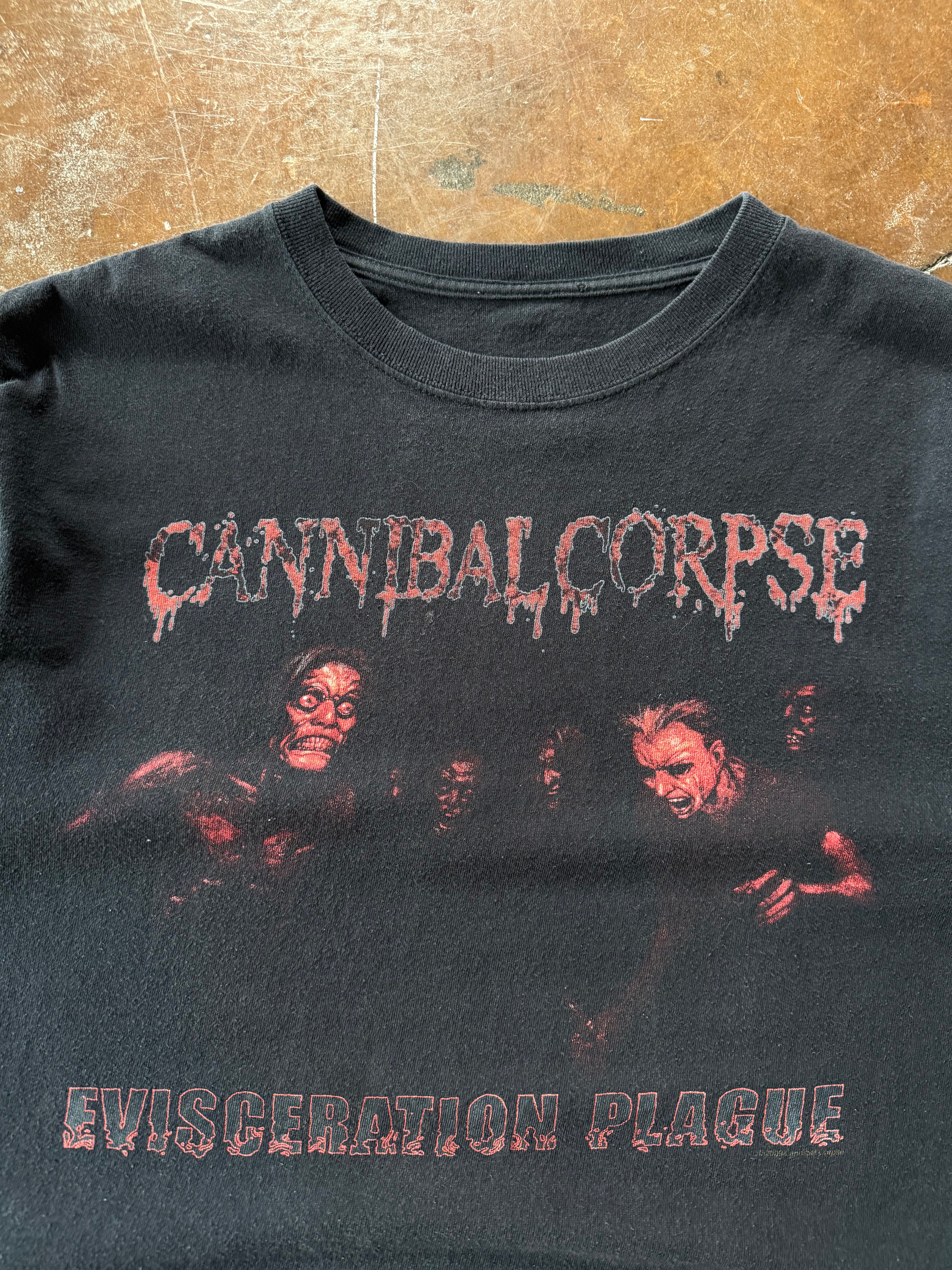 2000s Cannibal Corpse "evisceration plague" band shirt (LARGE)