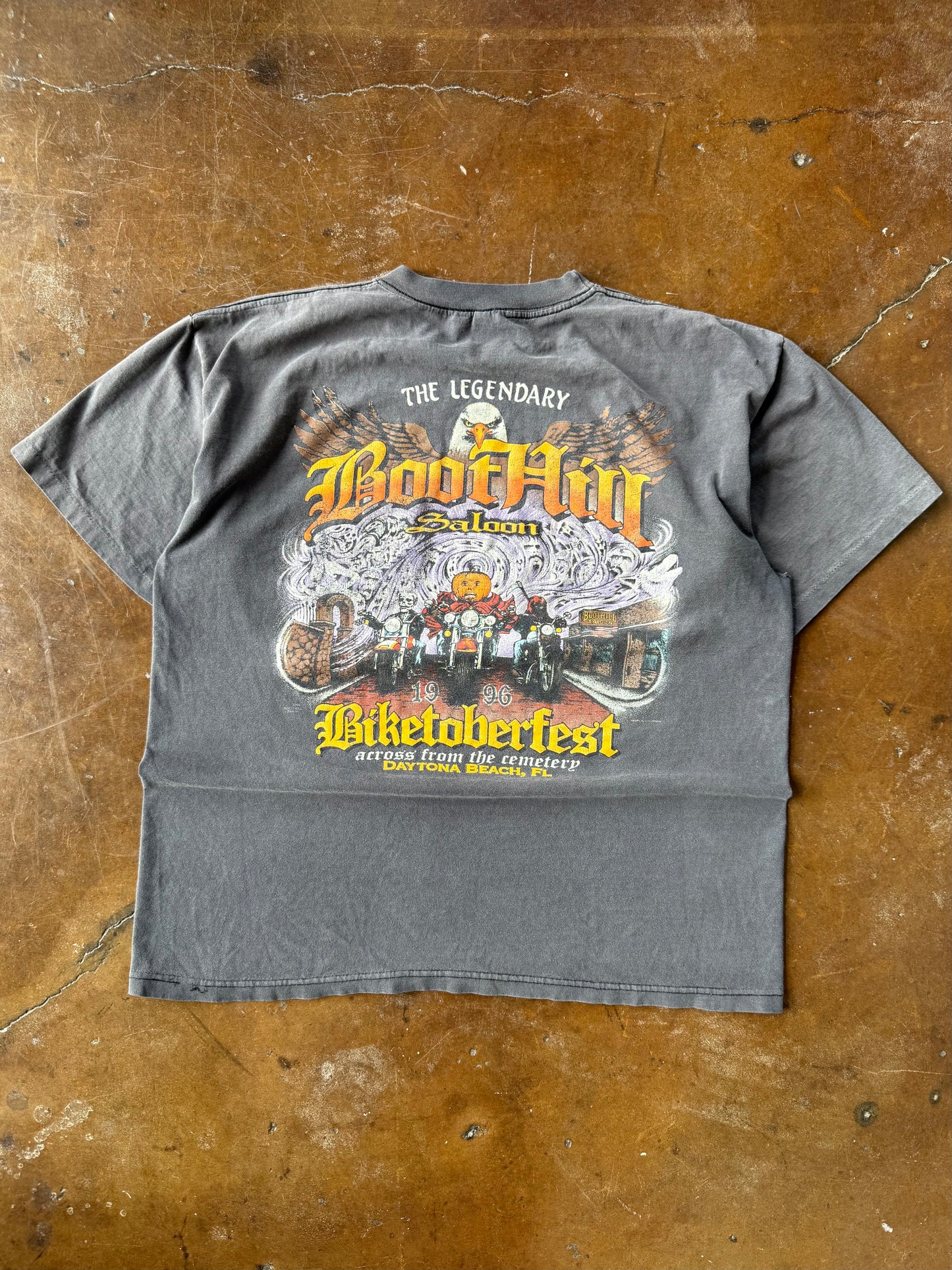 1996 faded Boothill Saloon biker shirt (XL)