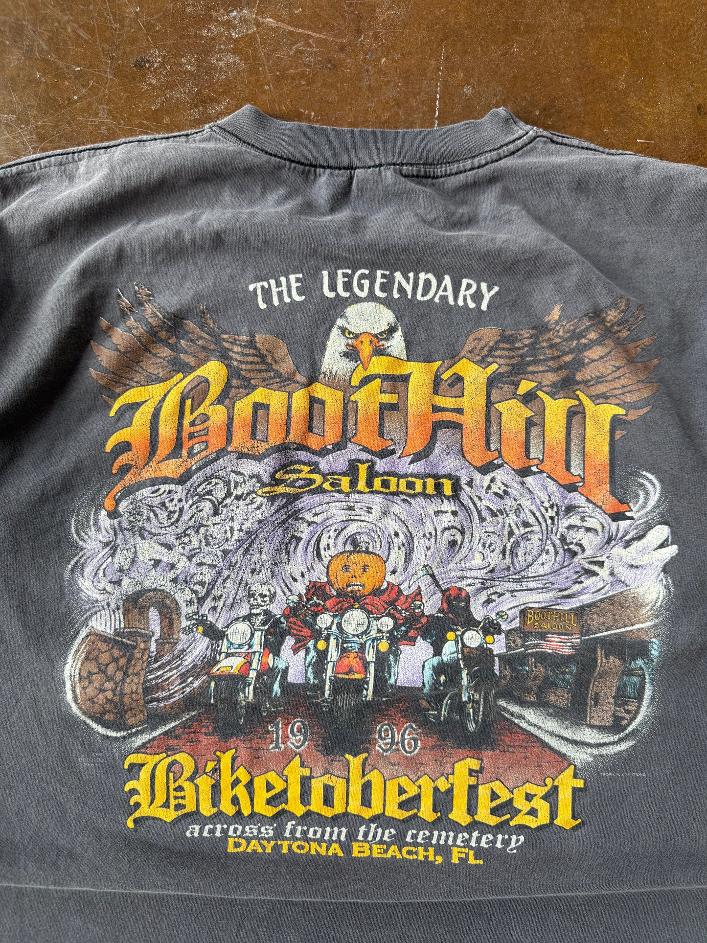 1996 faded Boothill Saloon biker shirt (XL)