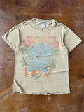 1998 heavily distressed Page & Plant "walking into everywhere" band shirt (LARGE)