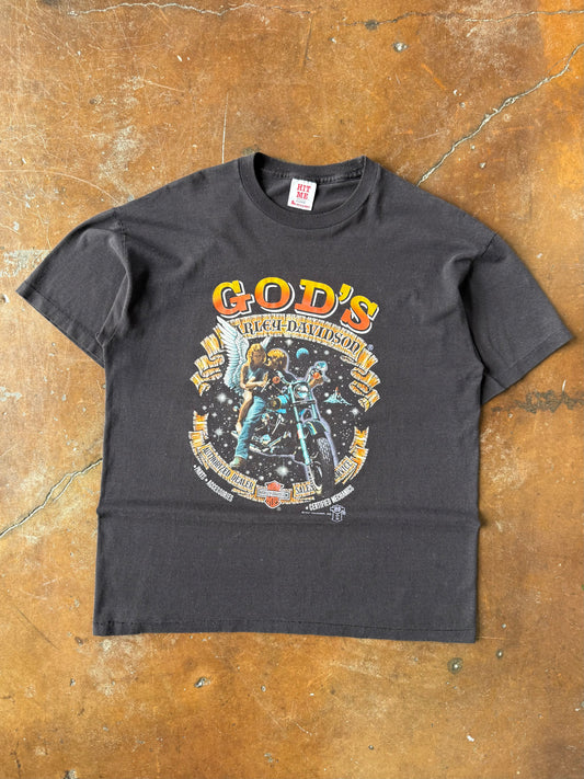 1987 Harley Davidson "god's harley" biker shirt (XL)
