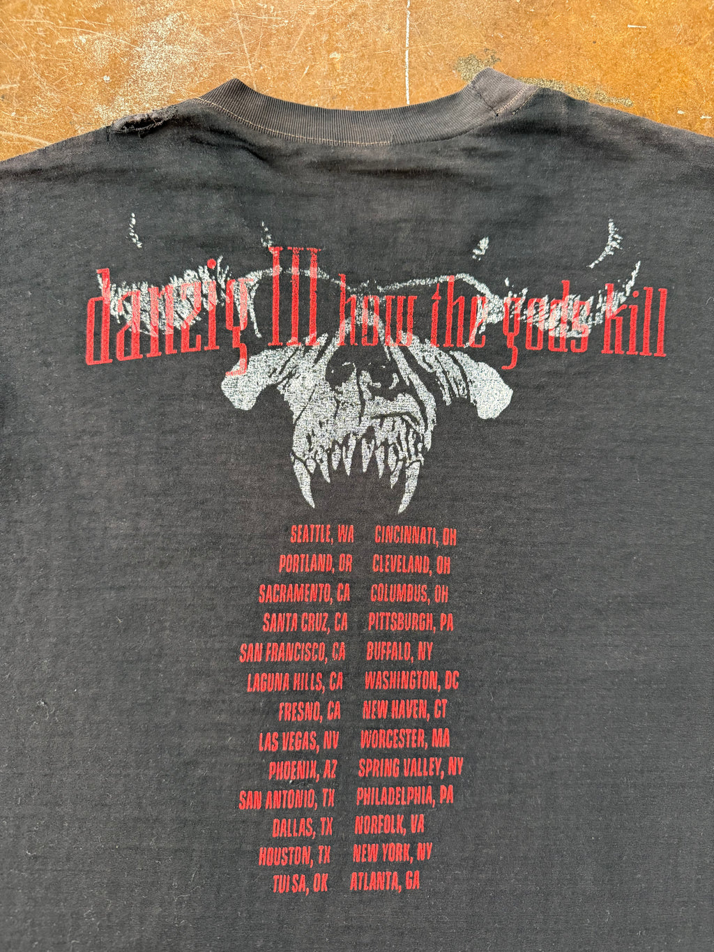 90s Danzig "how the gods kill" band shirt (LARGE)