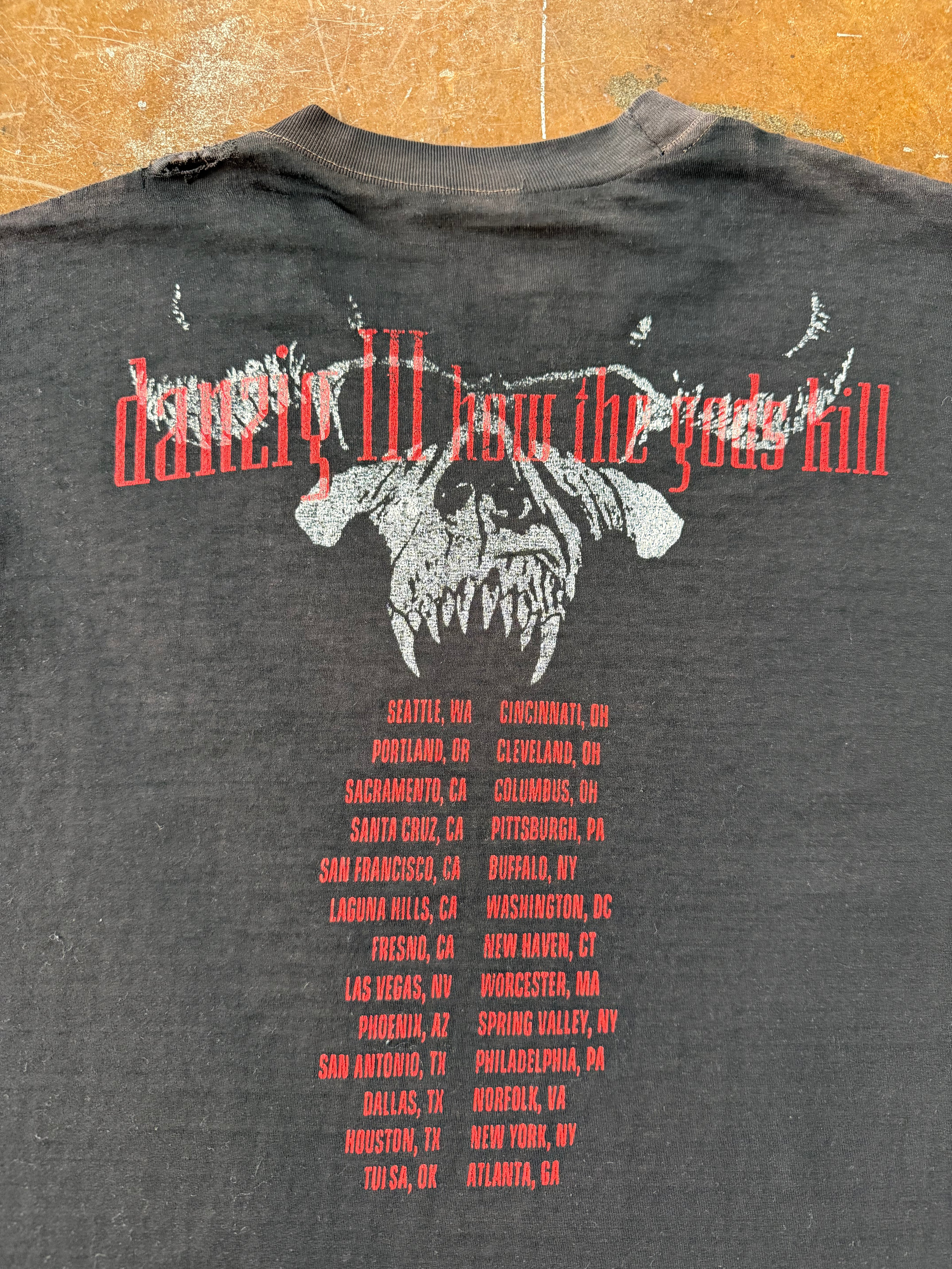 90s Danzig "how the gods kill" band shirt (LARGE)