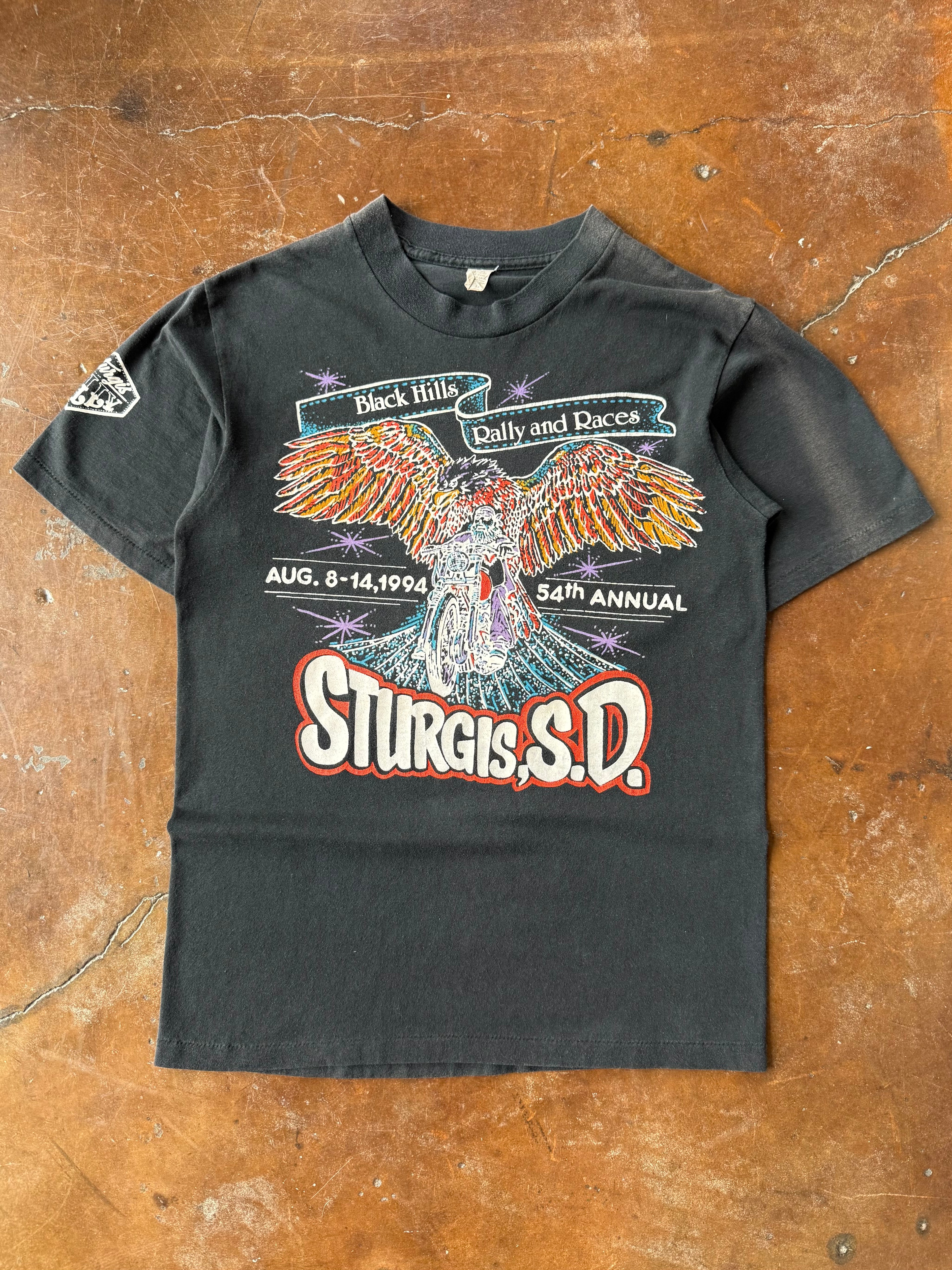 1994 Sturgis "rally & races" biker shirt (XL)