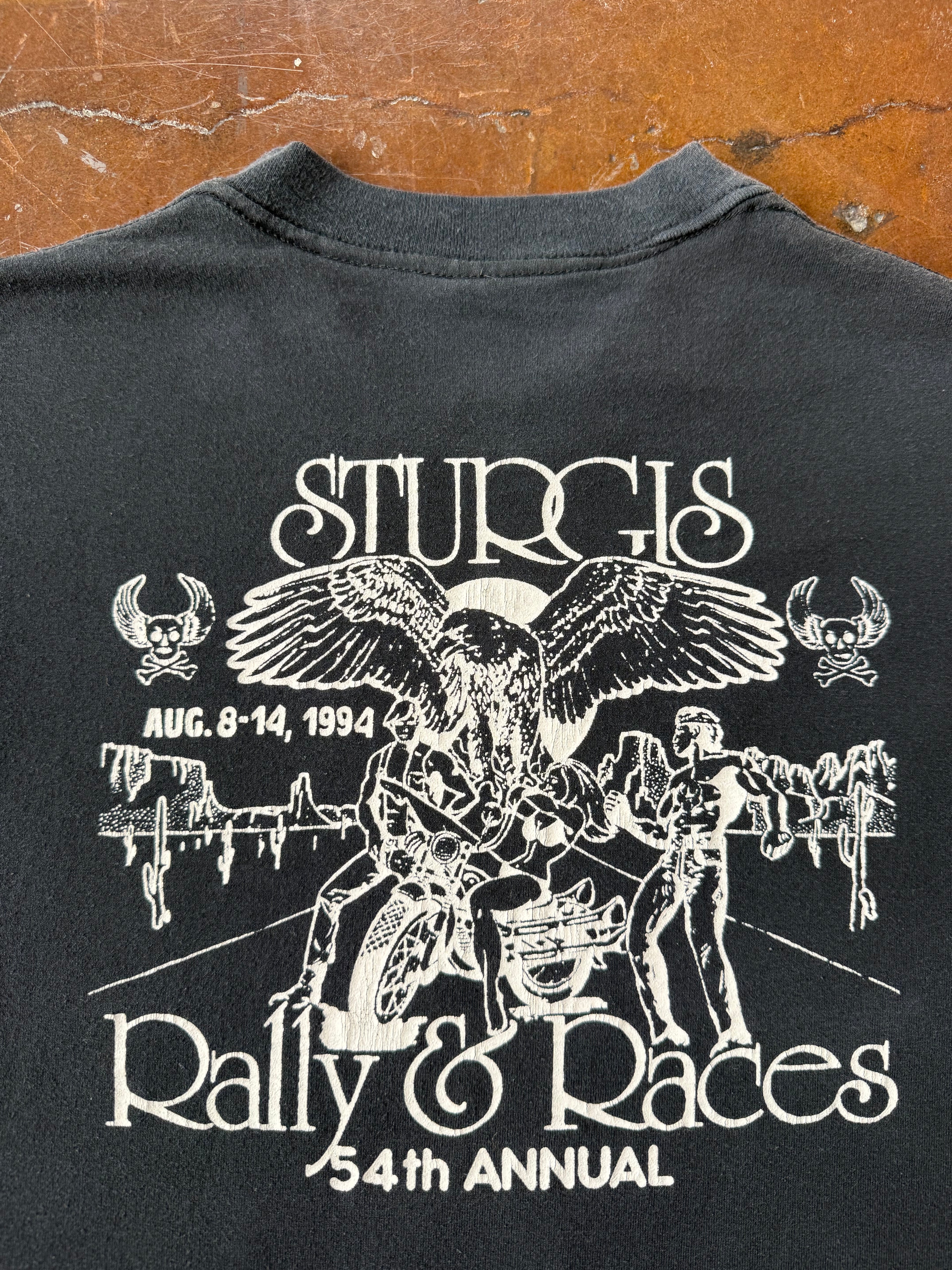 1994 Sturgis "rally & races" biker shirt (XL)