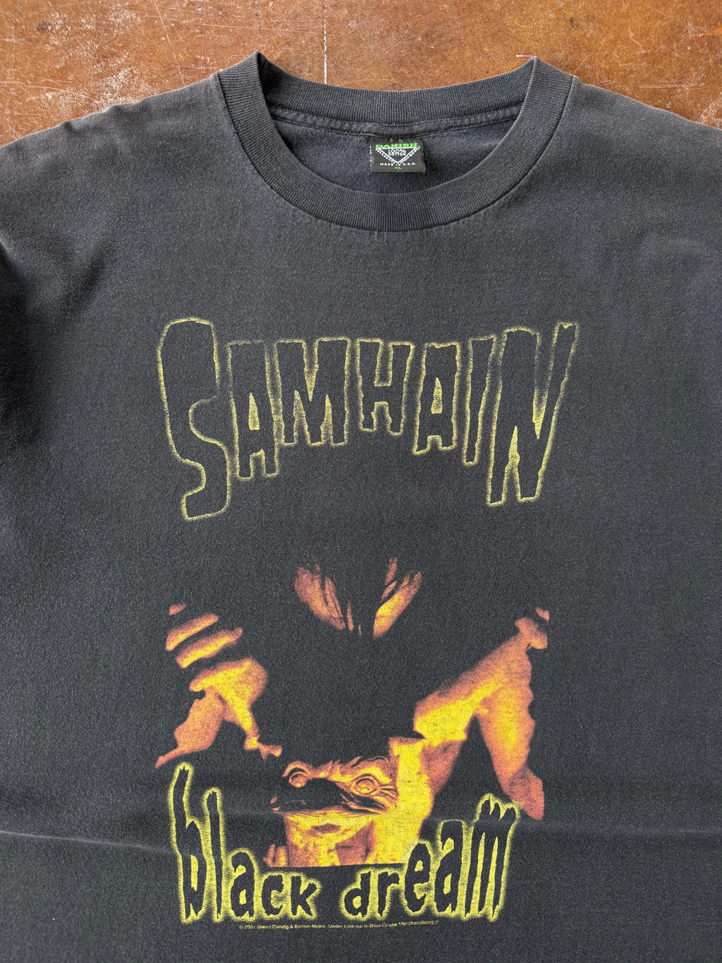 2001 Samhain "black dream" band shirt (LARGE)