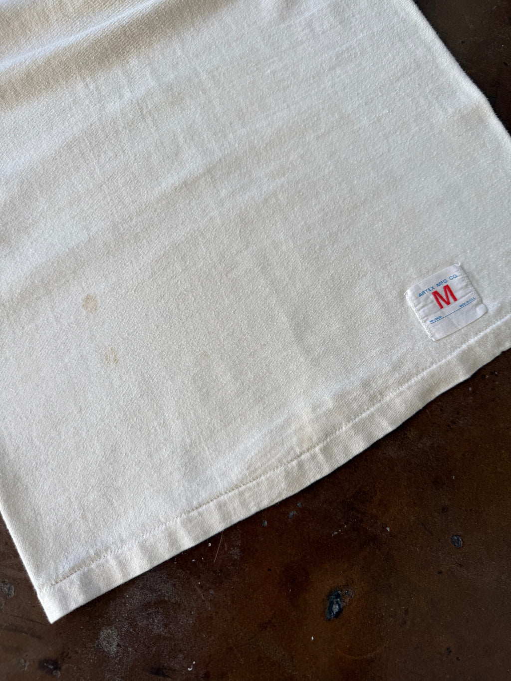 80s Hobart cotton jersey style shirt (MEDIUM)