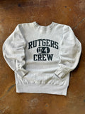 90s Champion "rutgers crew" reverse weave sweater (LARGE)