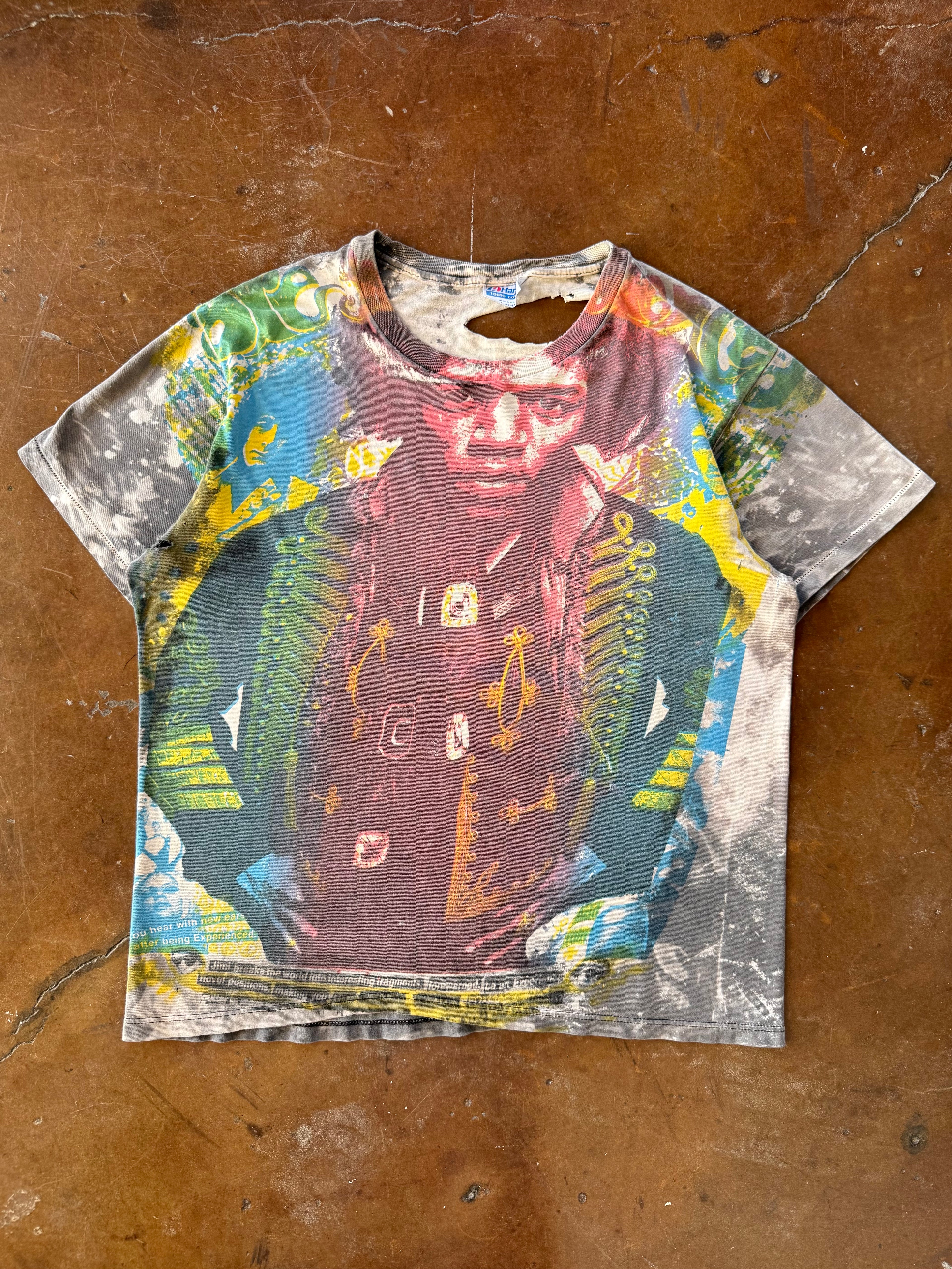 80s distressed Jimi Hendrix Mosquito Head shirt (LARGE)