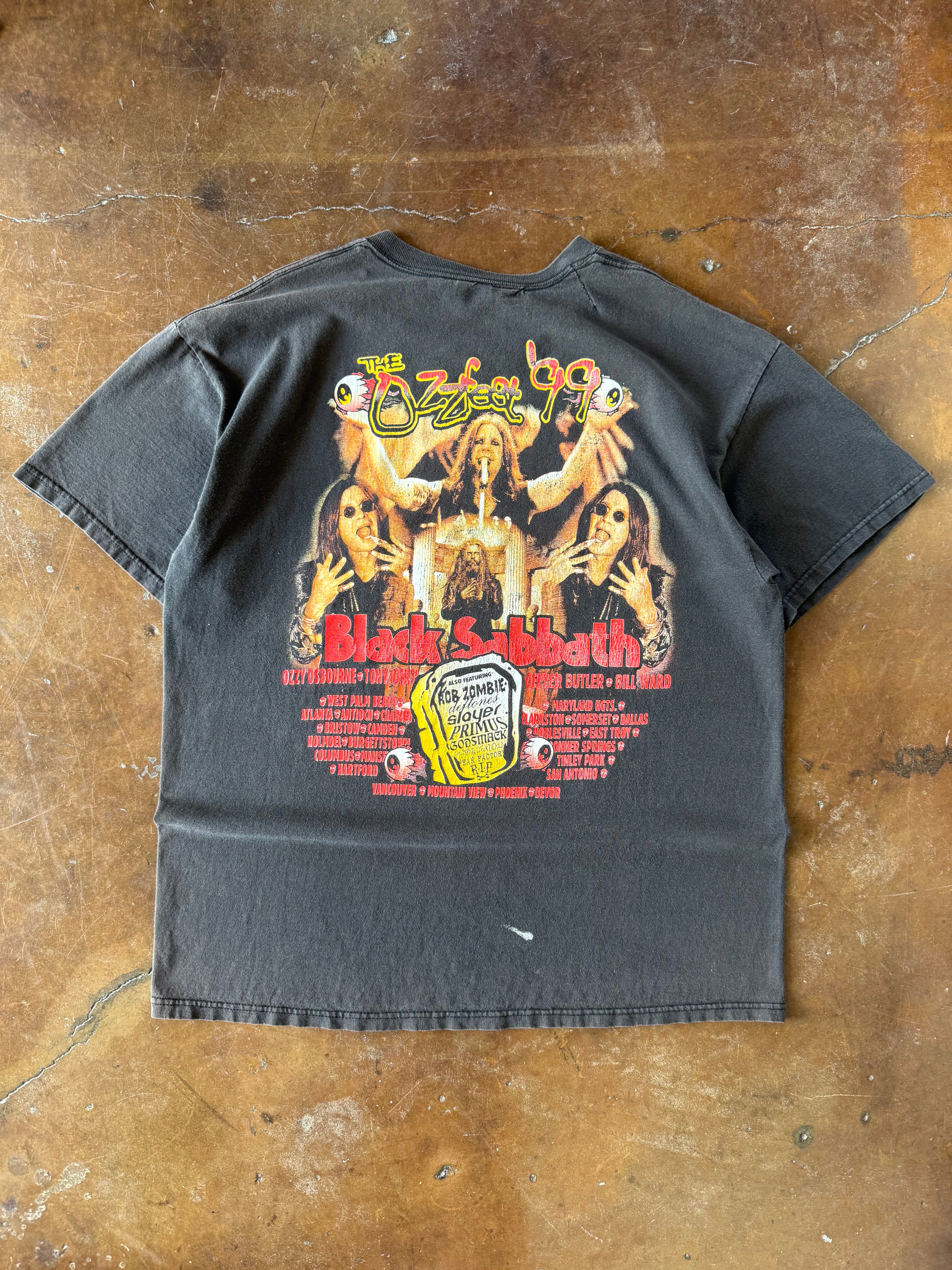 1999 Ozzfest Black Sabbath band shirt (XL)