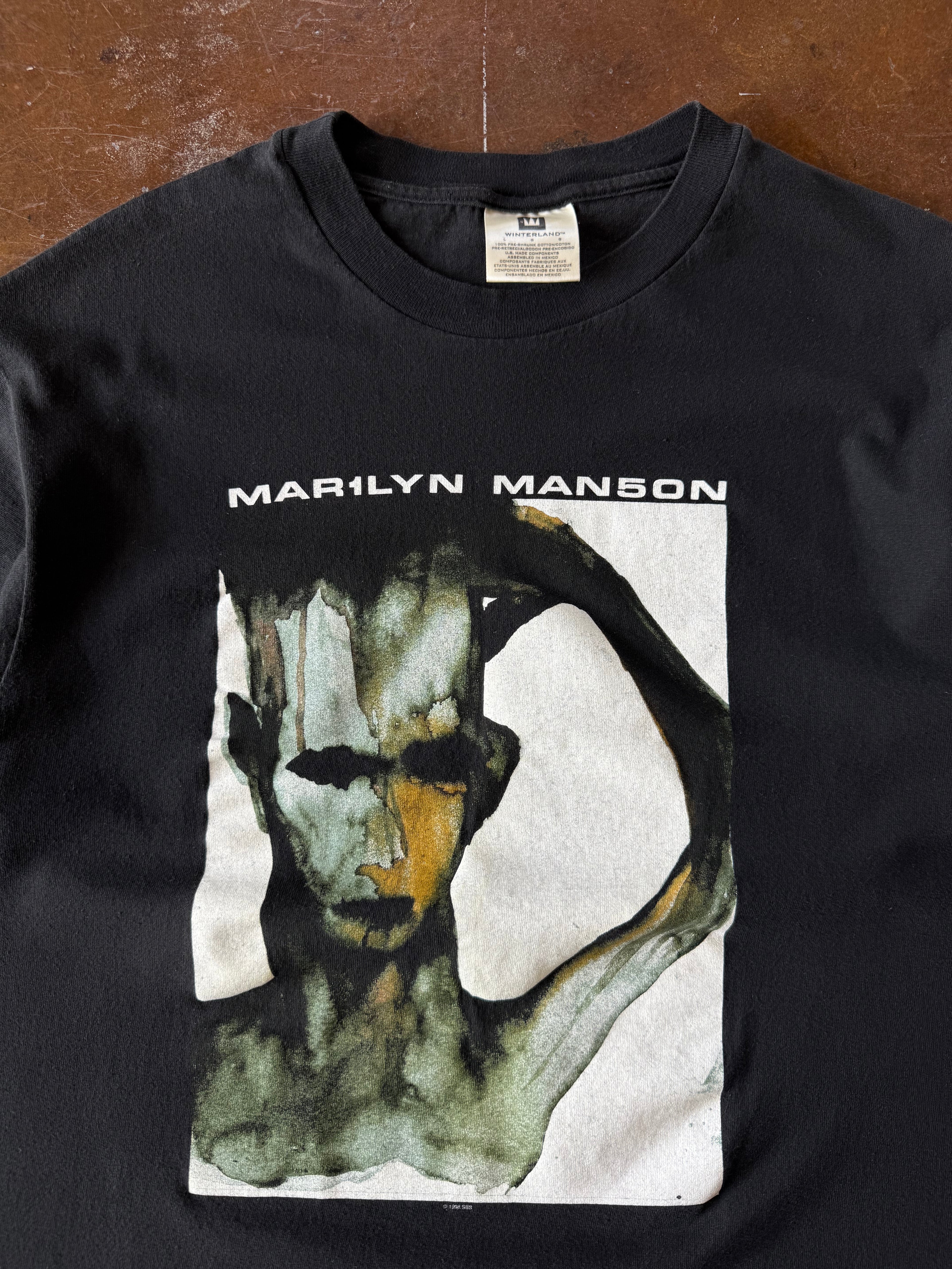 1998 Marilyn Manson "hole in our soul" band shirt (LARGE)