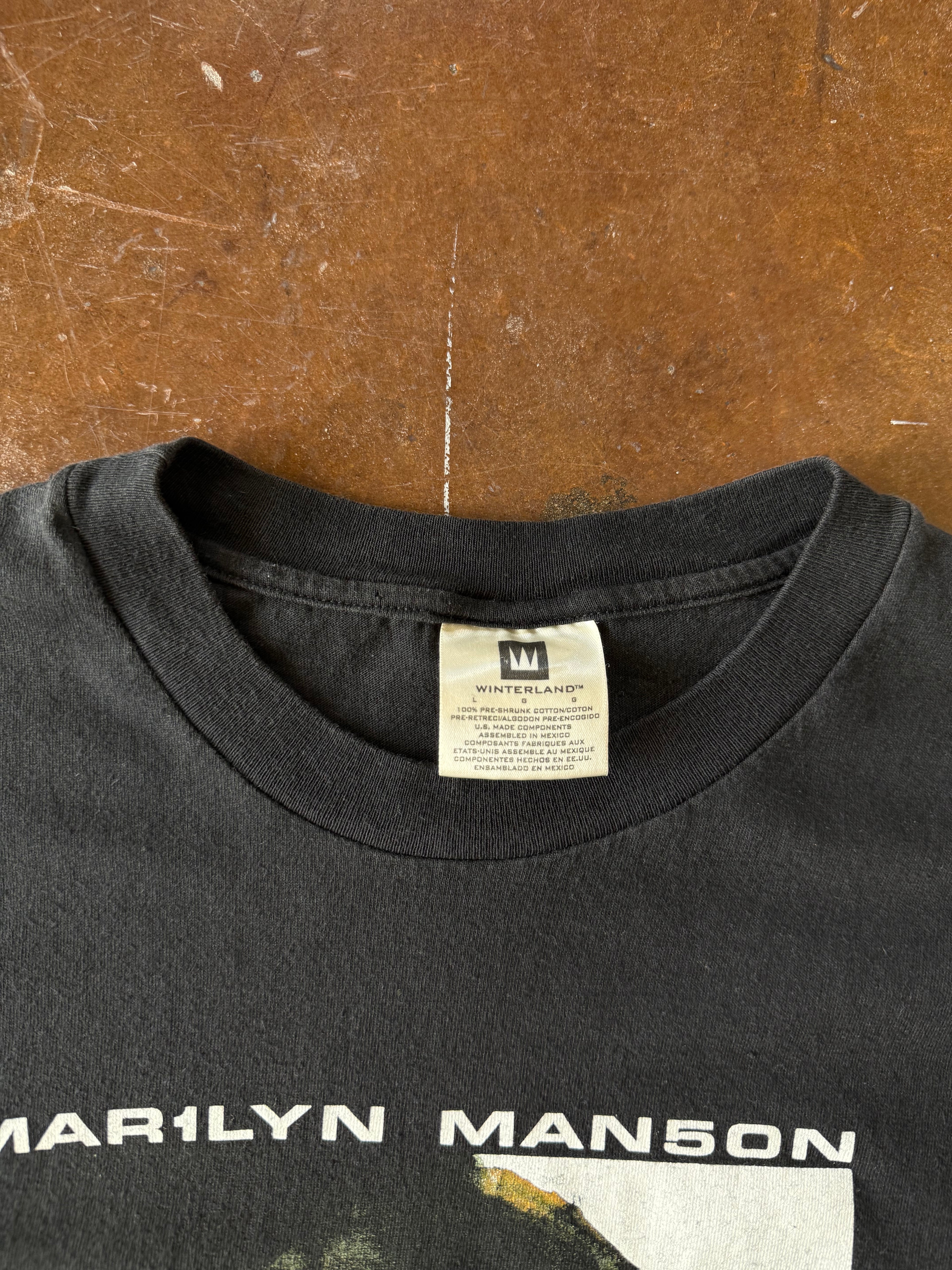 1998 Marilyn Manson "hole in our soul" band shirt (LARGE)