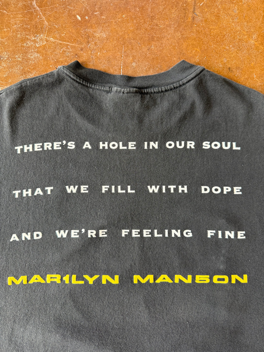 1998 Marilyn Manson "hole in our soul" band shirt (LARGE)
